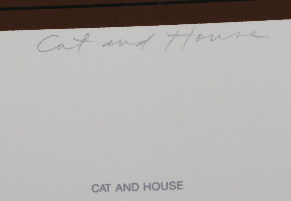 Edie Harper Signed Limited Edition Serigraph "Cat and House"
