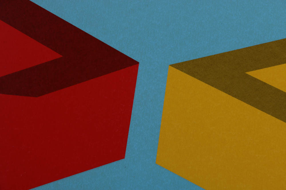 Allan D'Arcangelo Signed Limited Edition 1979 Serigraph "Caves"