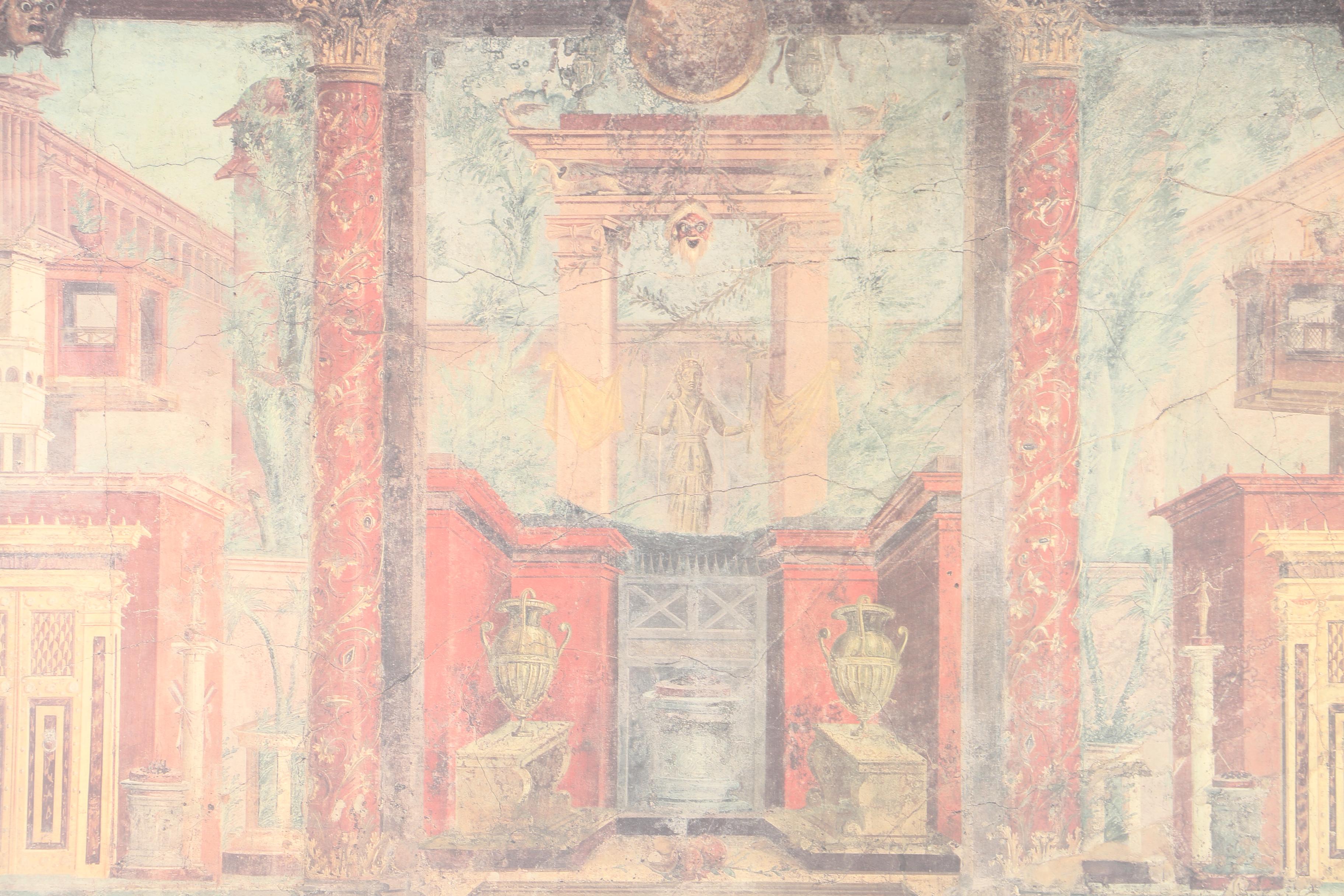 Offset Lithograph After Boscoreale Fresco