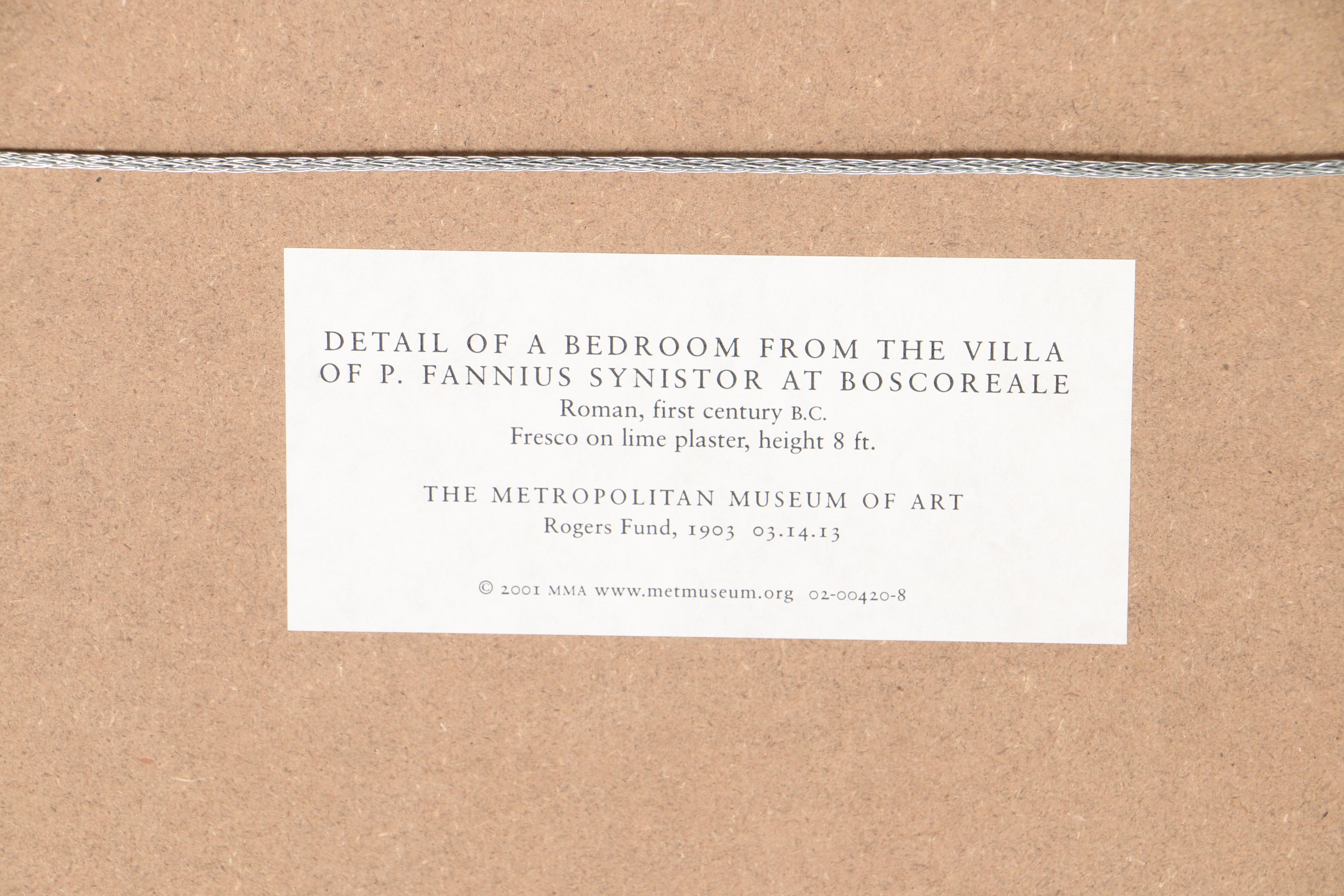 Offset Lithograph After Boscoreale Fresco