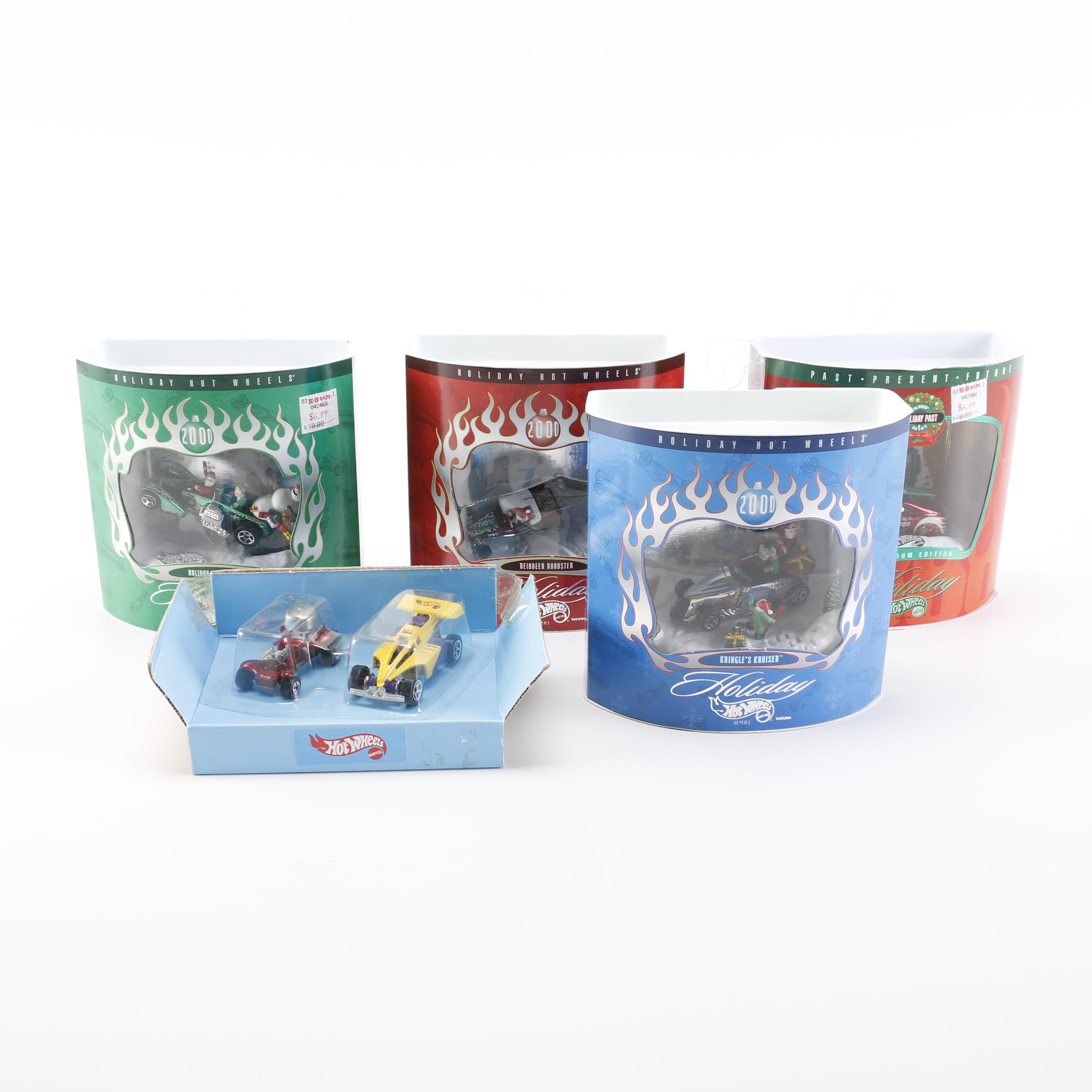 Collection of Holiday Hot Wheel Sets