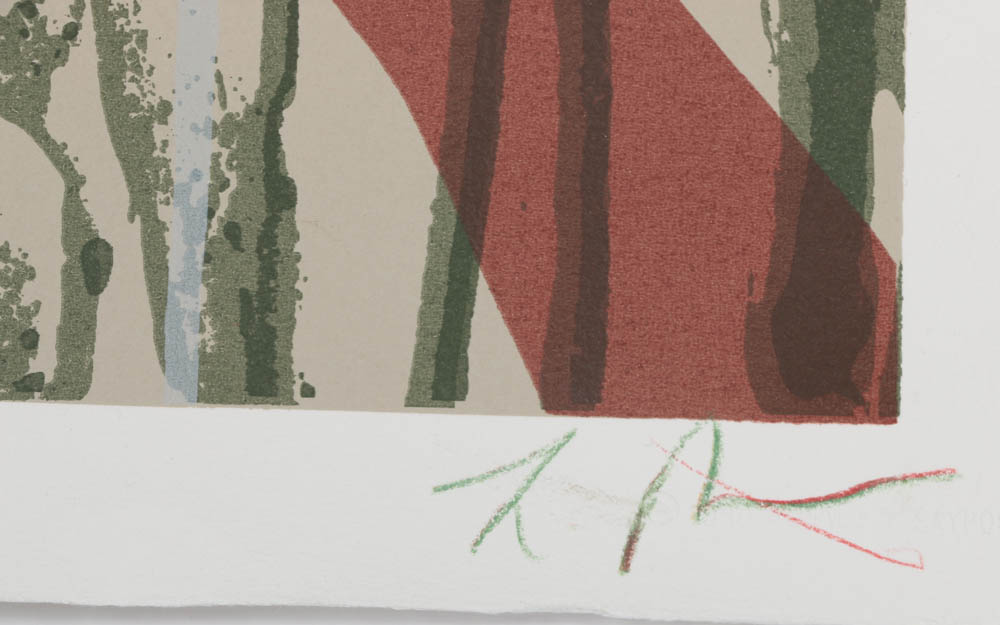 Larry Poons Signed Limited Edition Abstract Serigraph