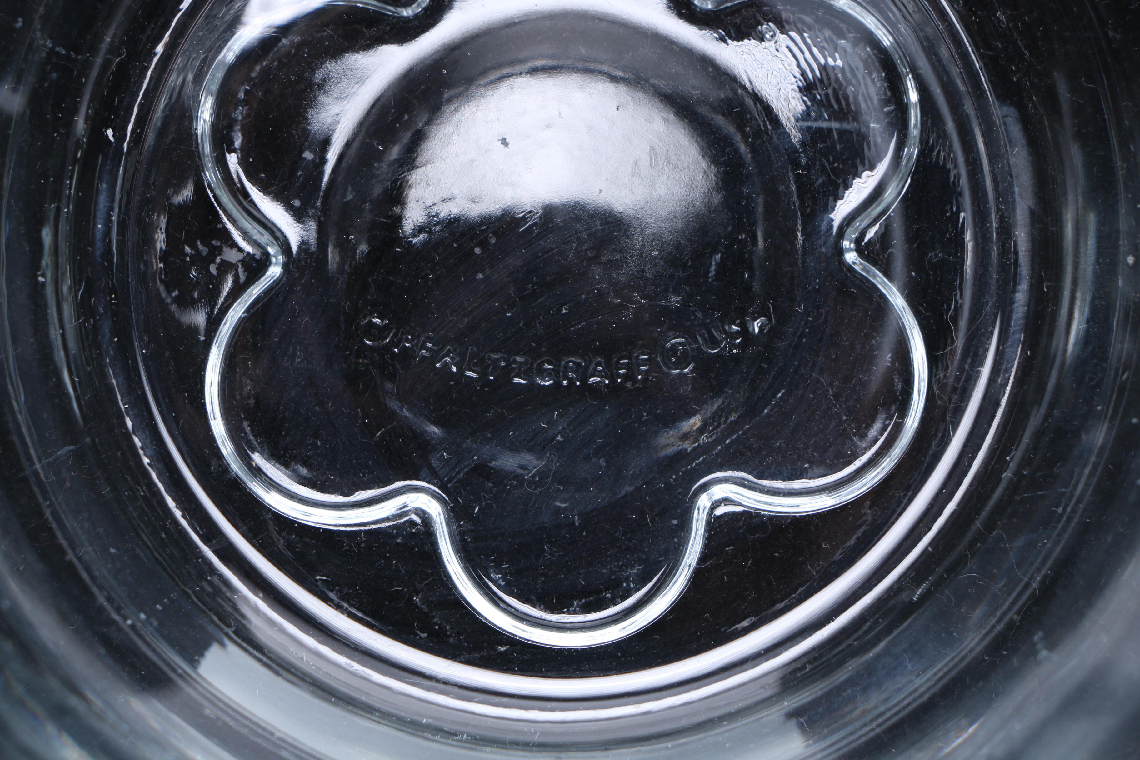 Pfaltzgraff Floral Glass Candy Dishes