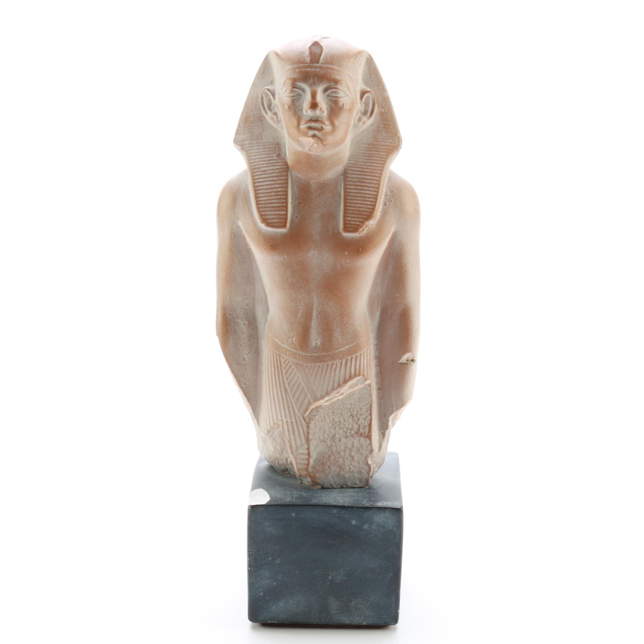 Cast Resin Pharaoh Sculpture