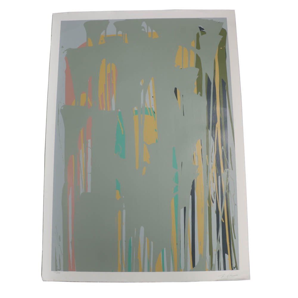 Larry Poons Signed Limited Edition 1979 Serigraph