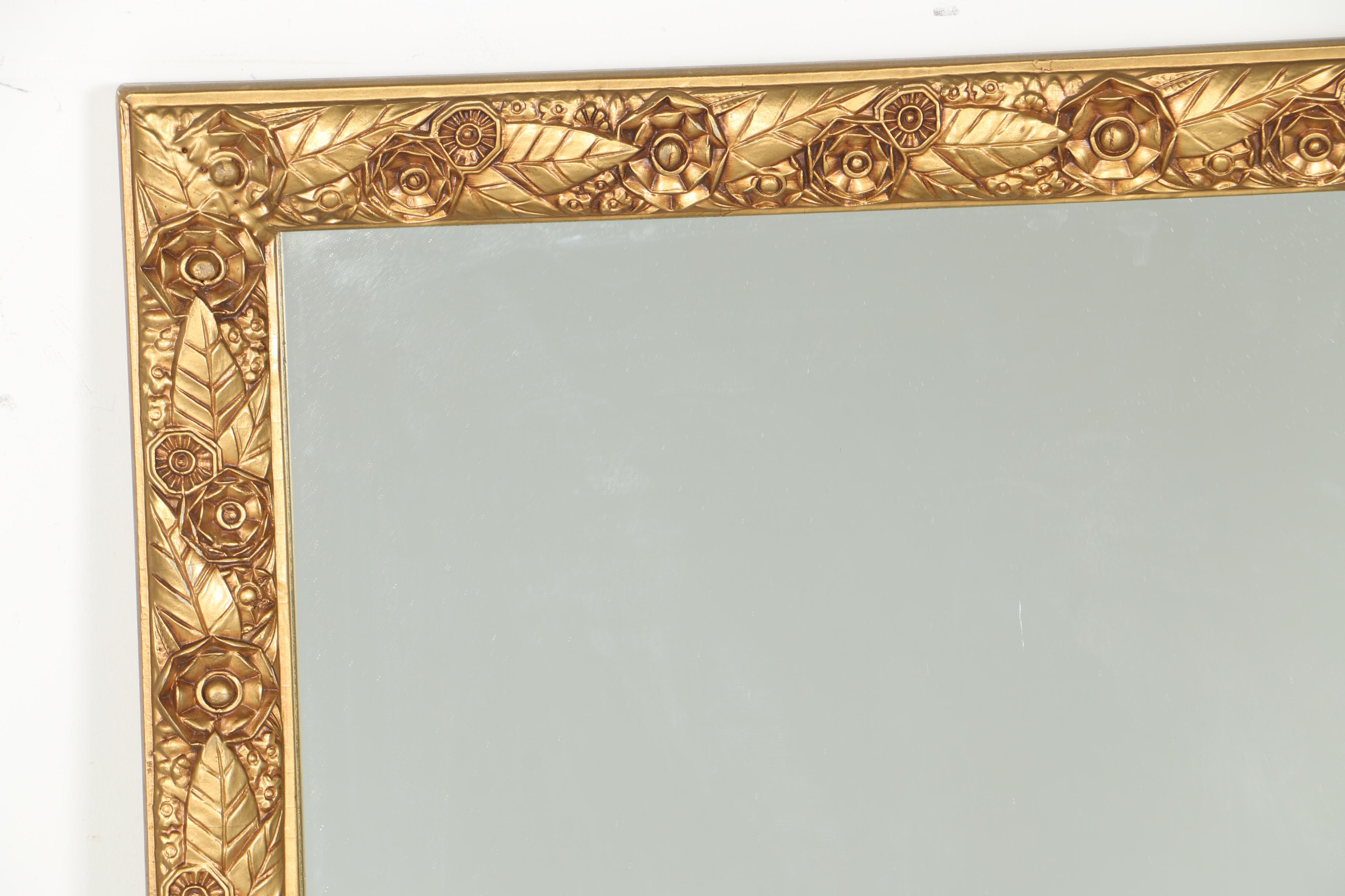 Gold Tone Ornate Mirror