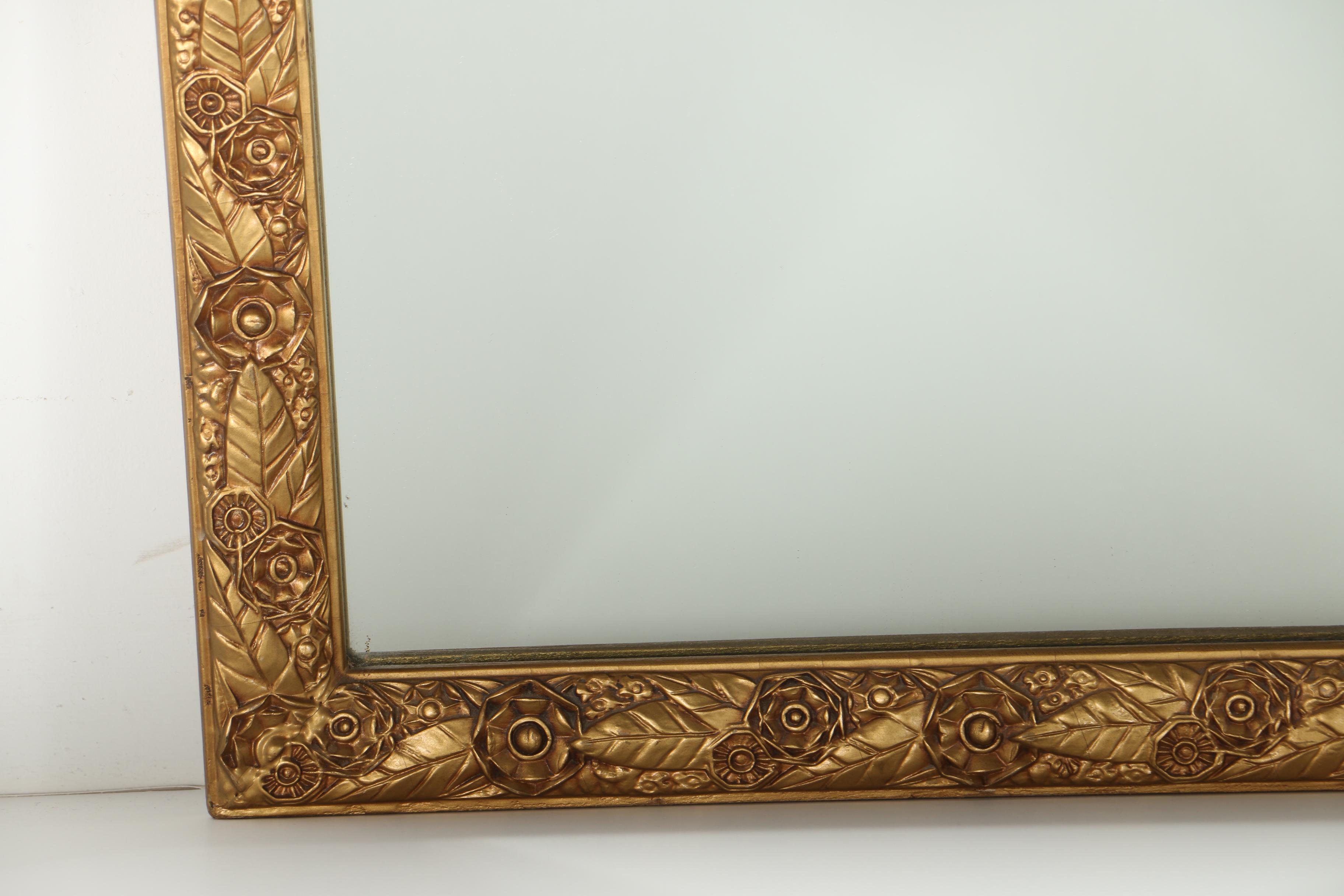 Gold Tone Ornate Mirror