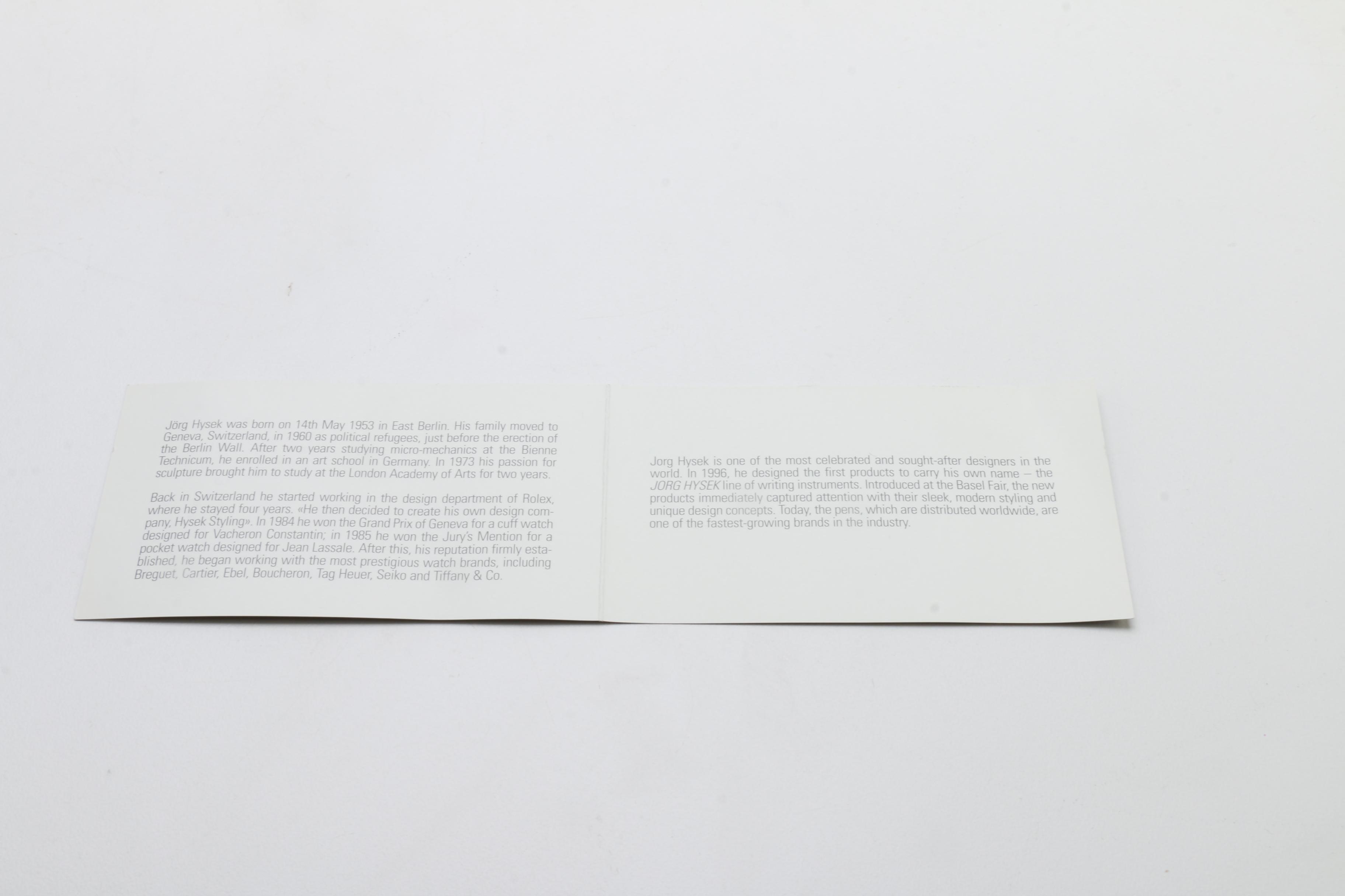 Jorg Hysek Fountain Pen Set