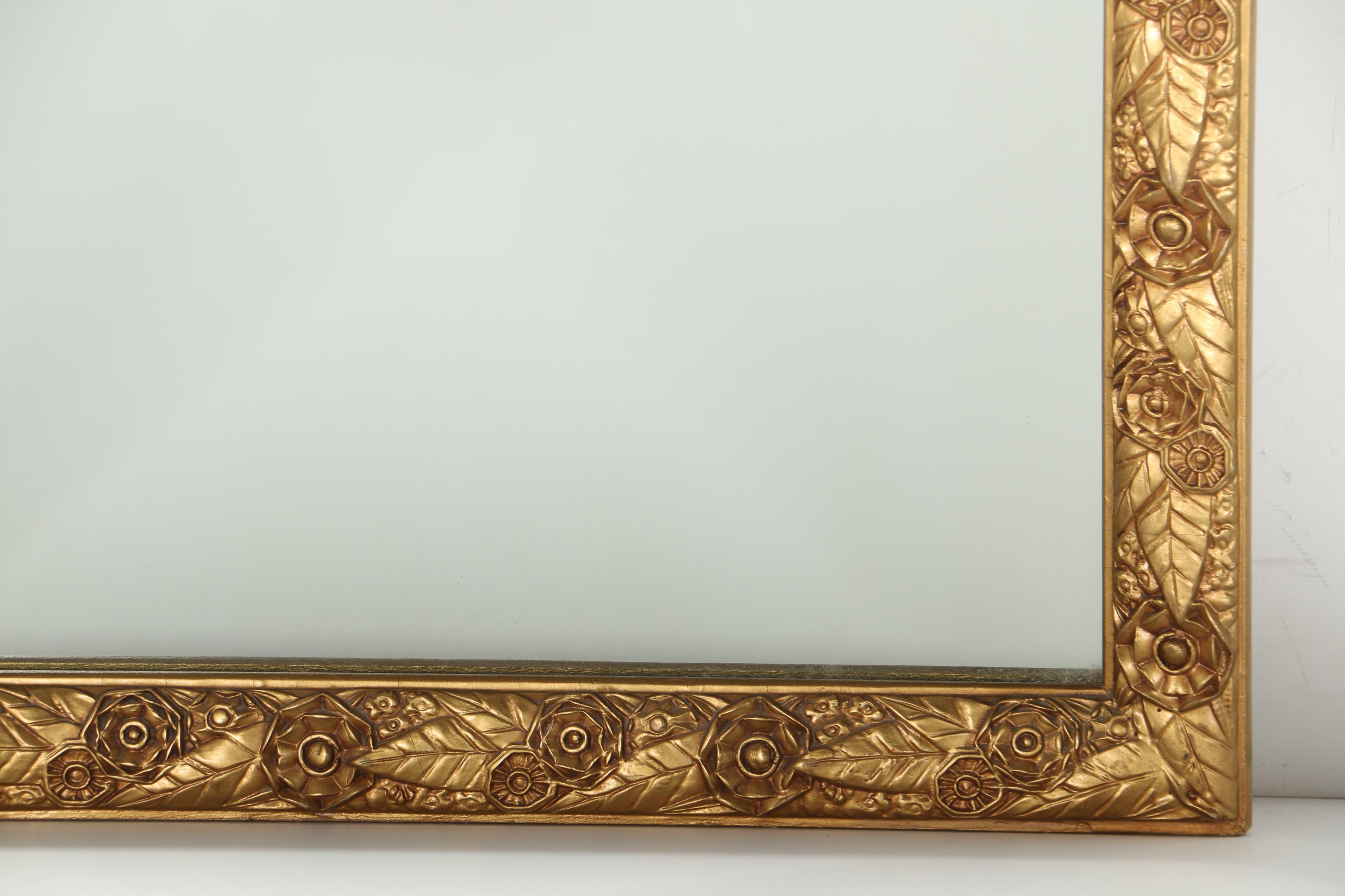 Gold Tone Ornate Mirror