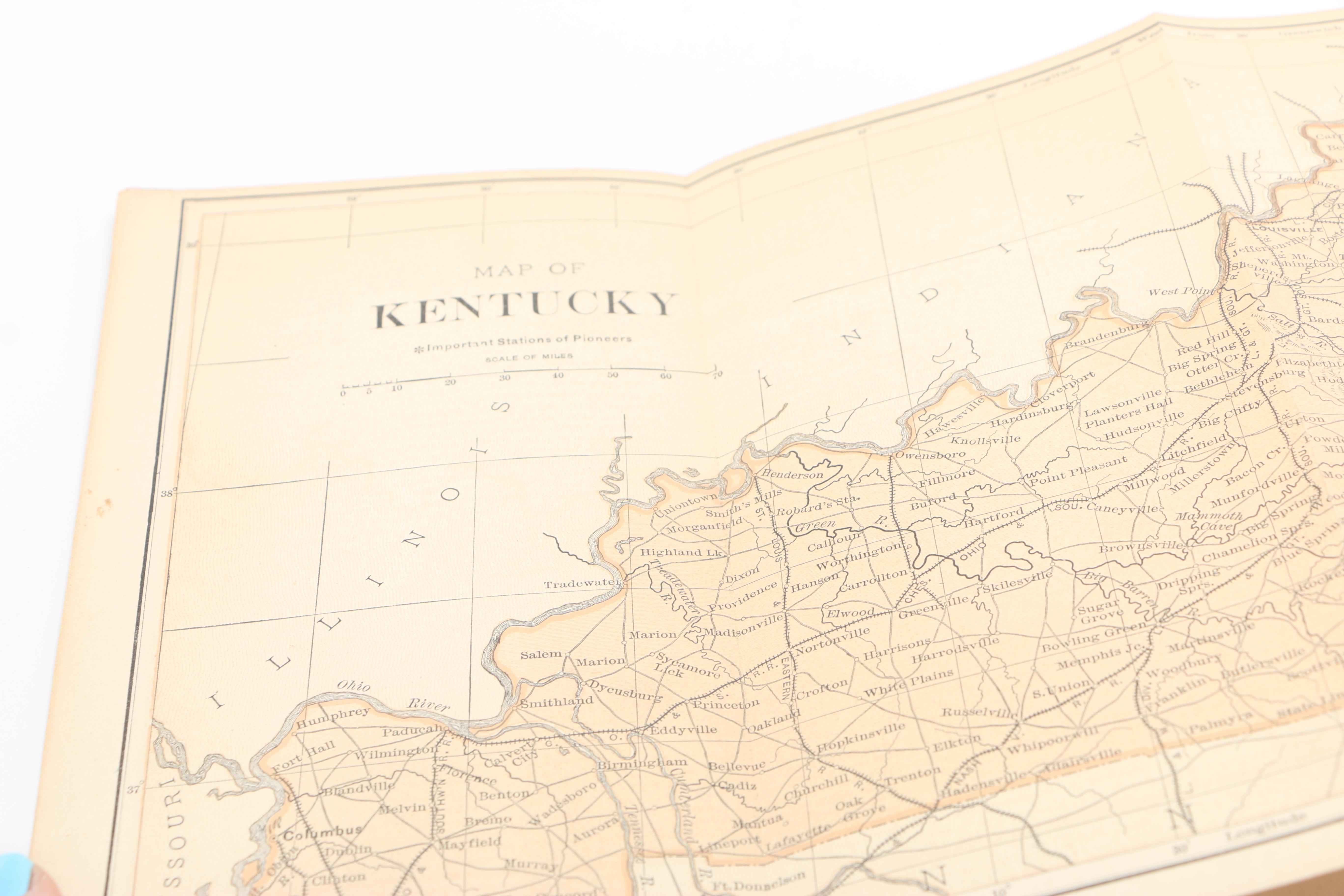 Vintage and Antique Geography Books Including Kentucky