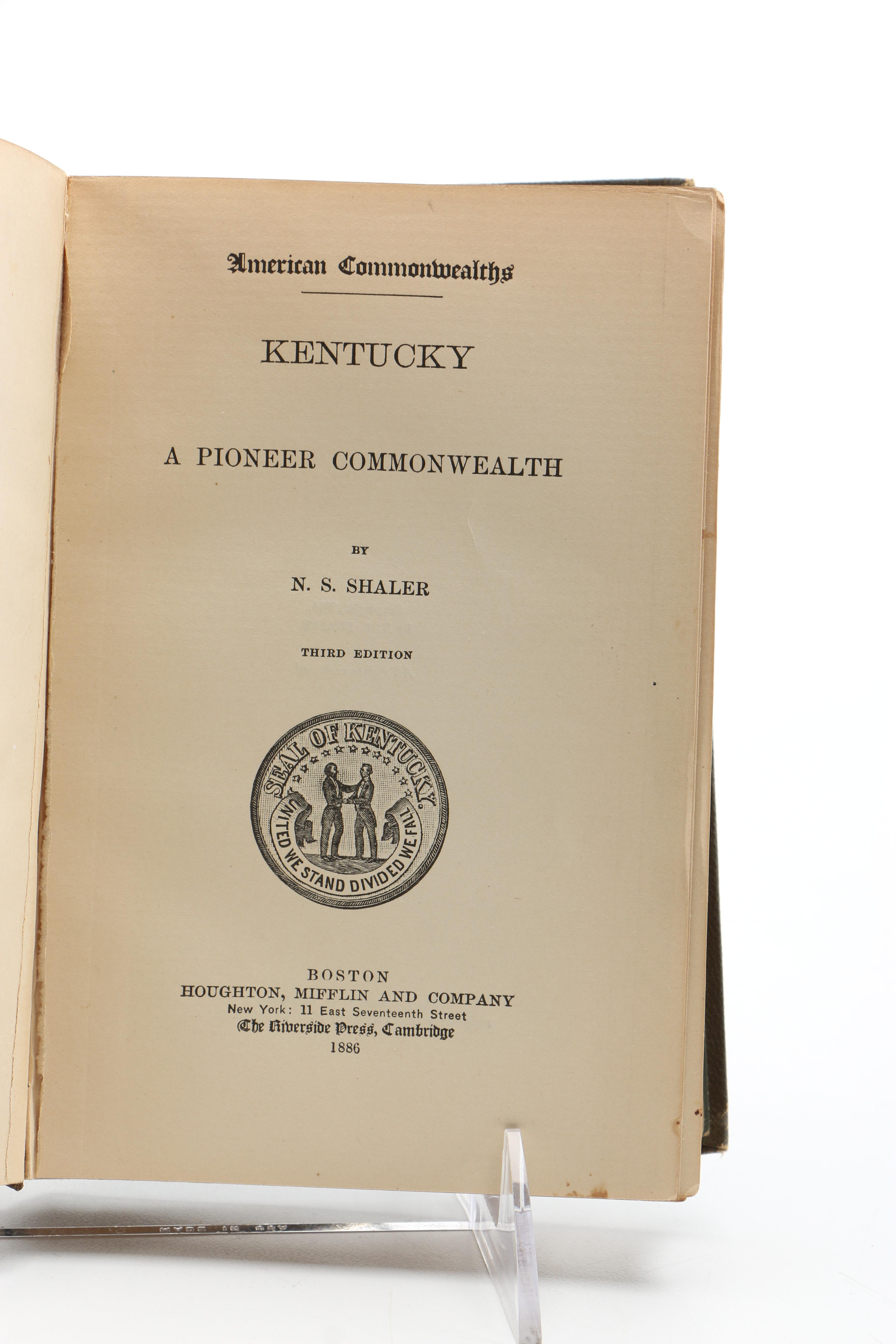 Vintage and Antique Geography Books Including Kentucky