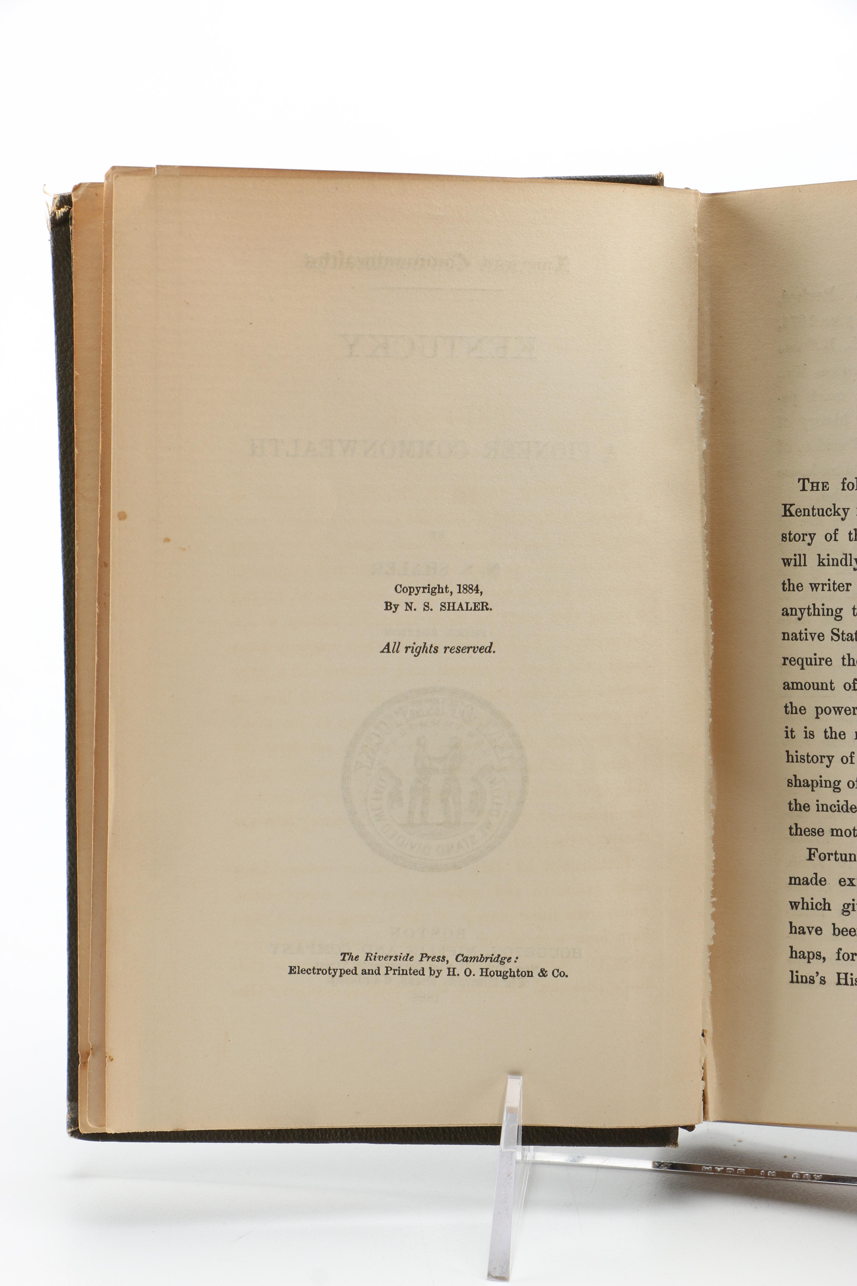 Vintage and Antique Geography Books Including Kentucky