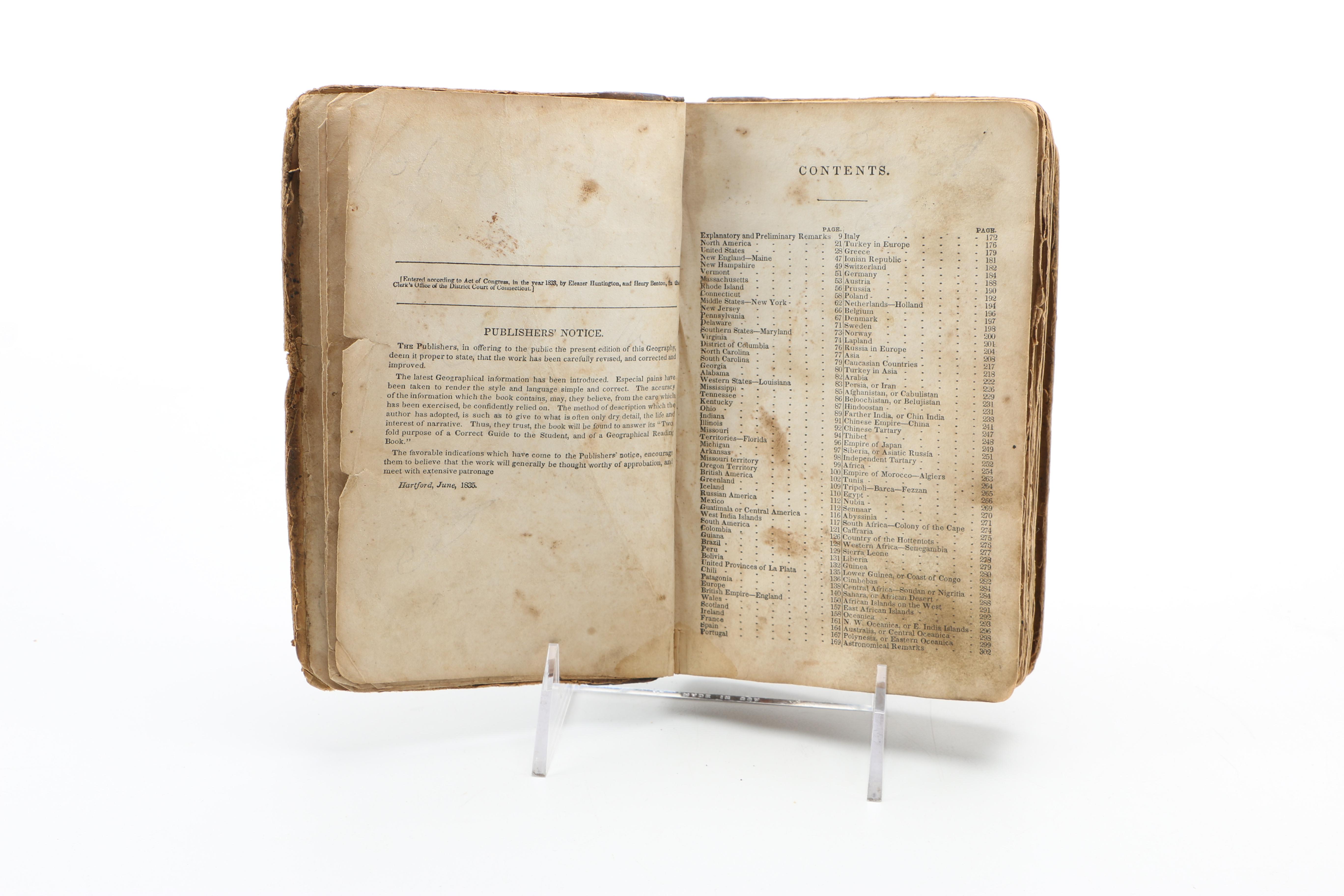 Vintage and Antique Geography Books Including Kentucky