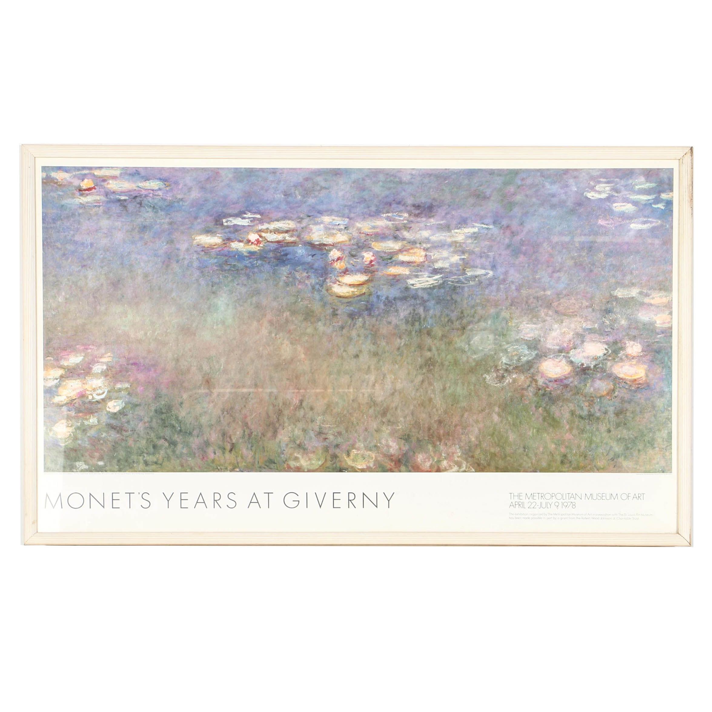 "Monet's Years at Giverny" Metropolitan Museum of Art Exhibition Poster