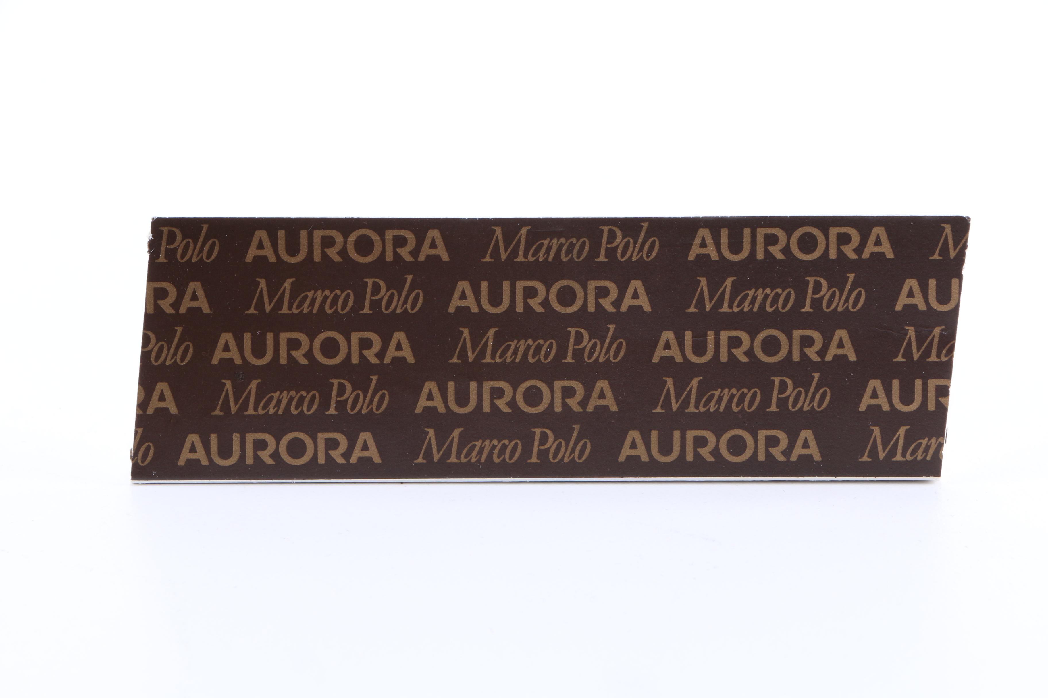 Black Lacquer and Brass Aurora Marco Polo Fountain Pen