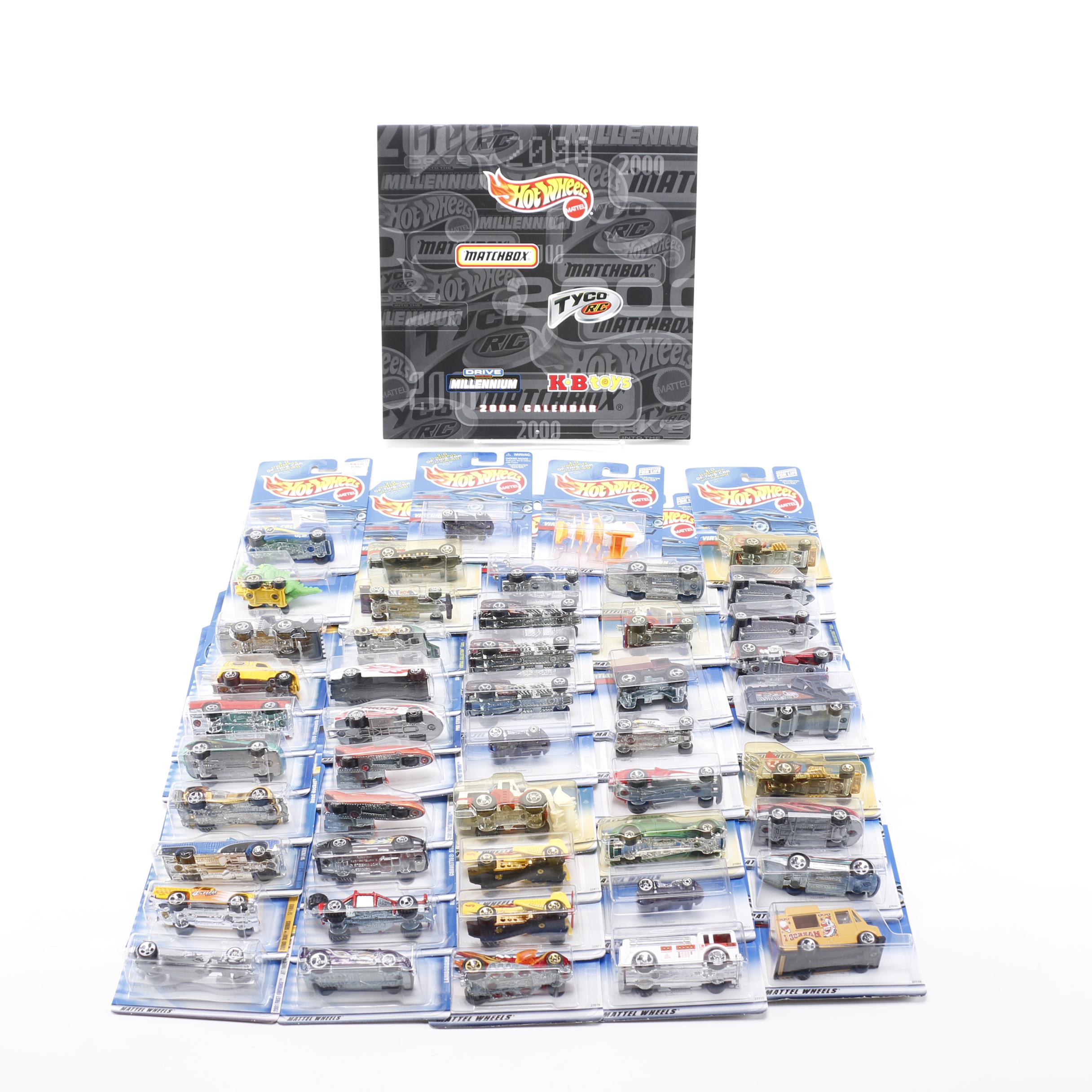 Grouping of Hot Wheels with Calendar