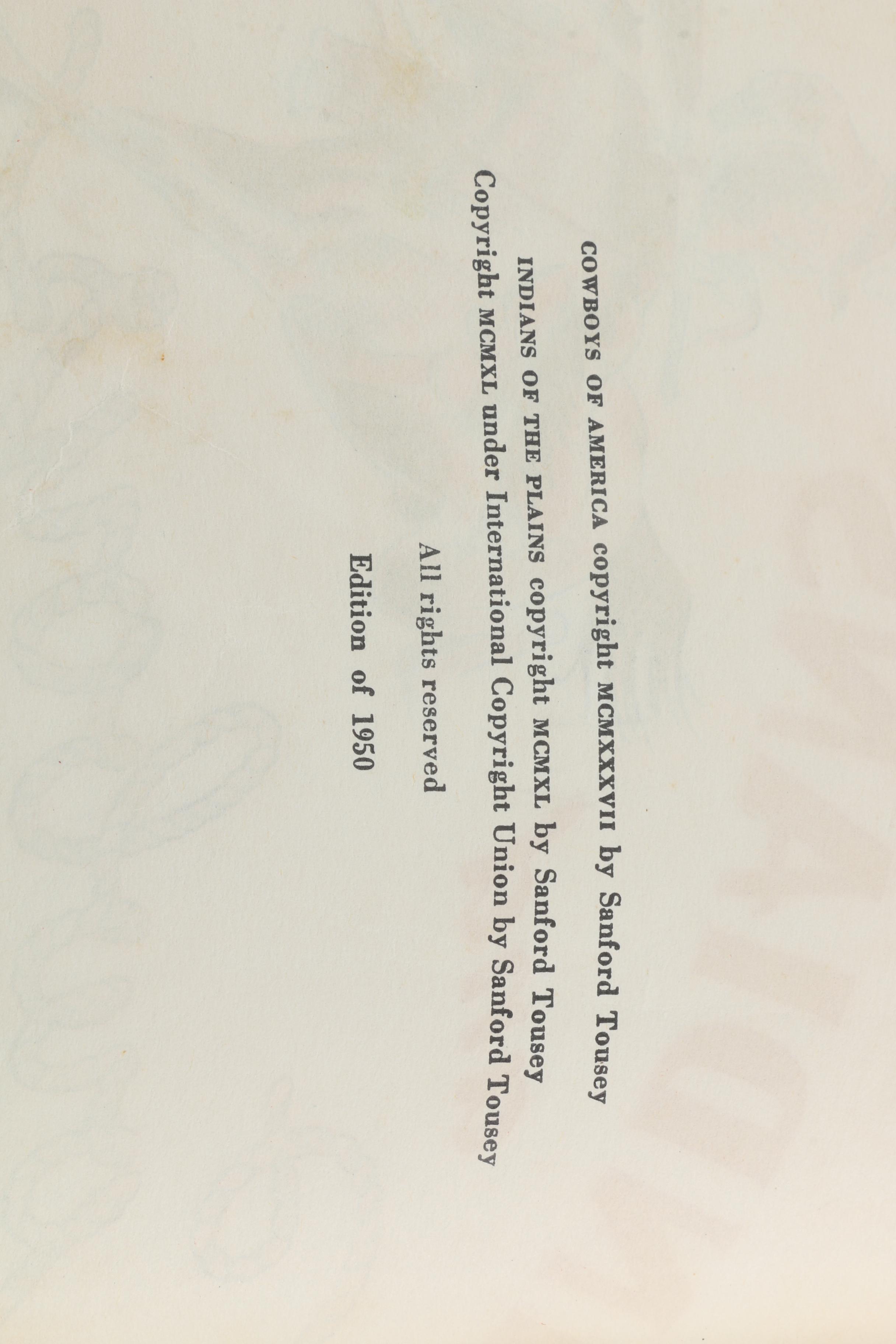 Vintage American West Themed Books