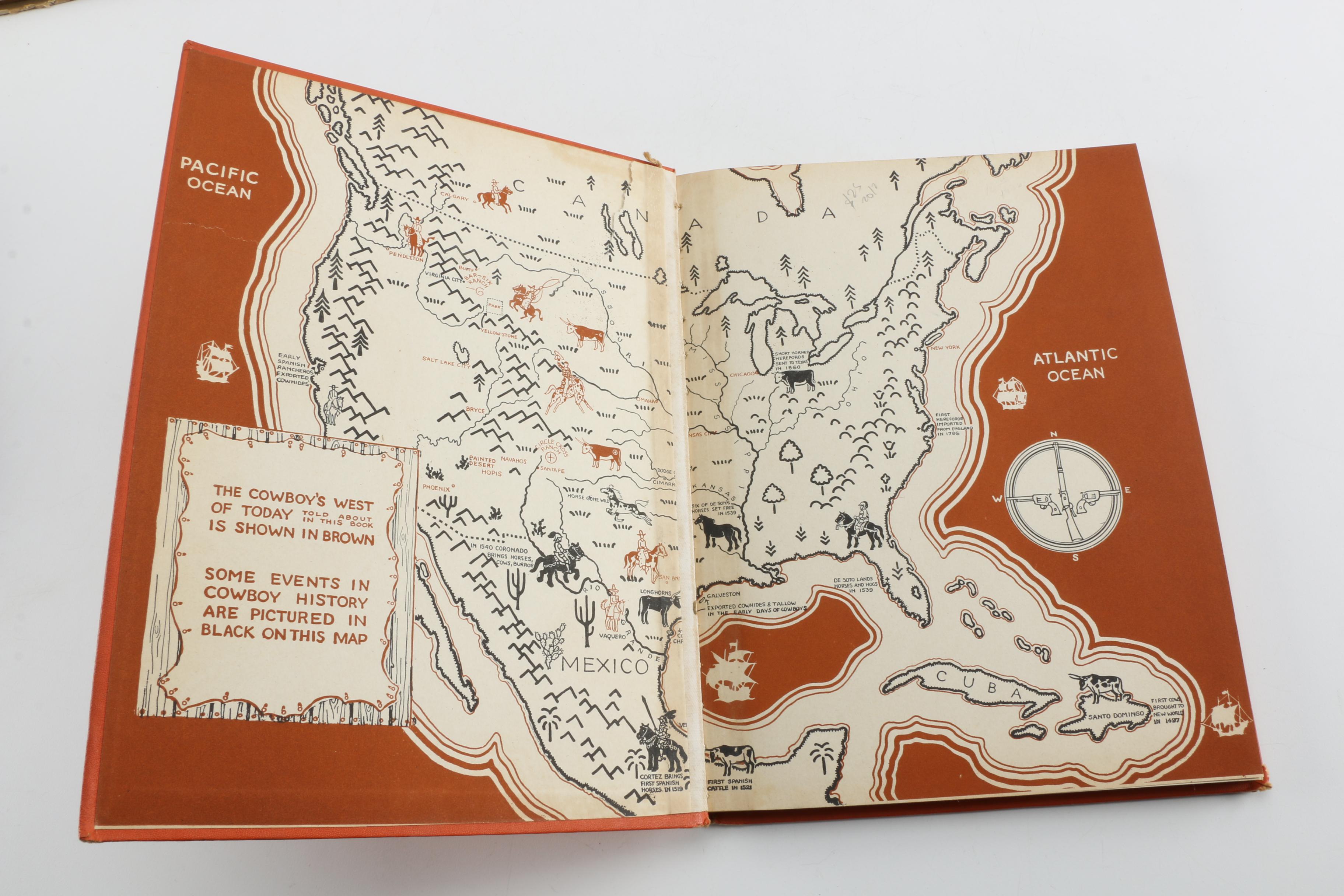 Vintage American West Themed Books