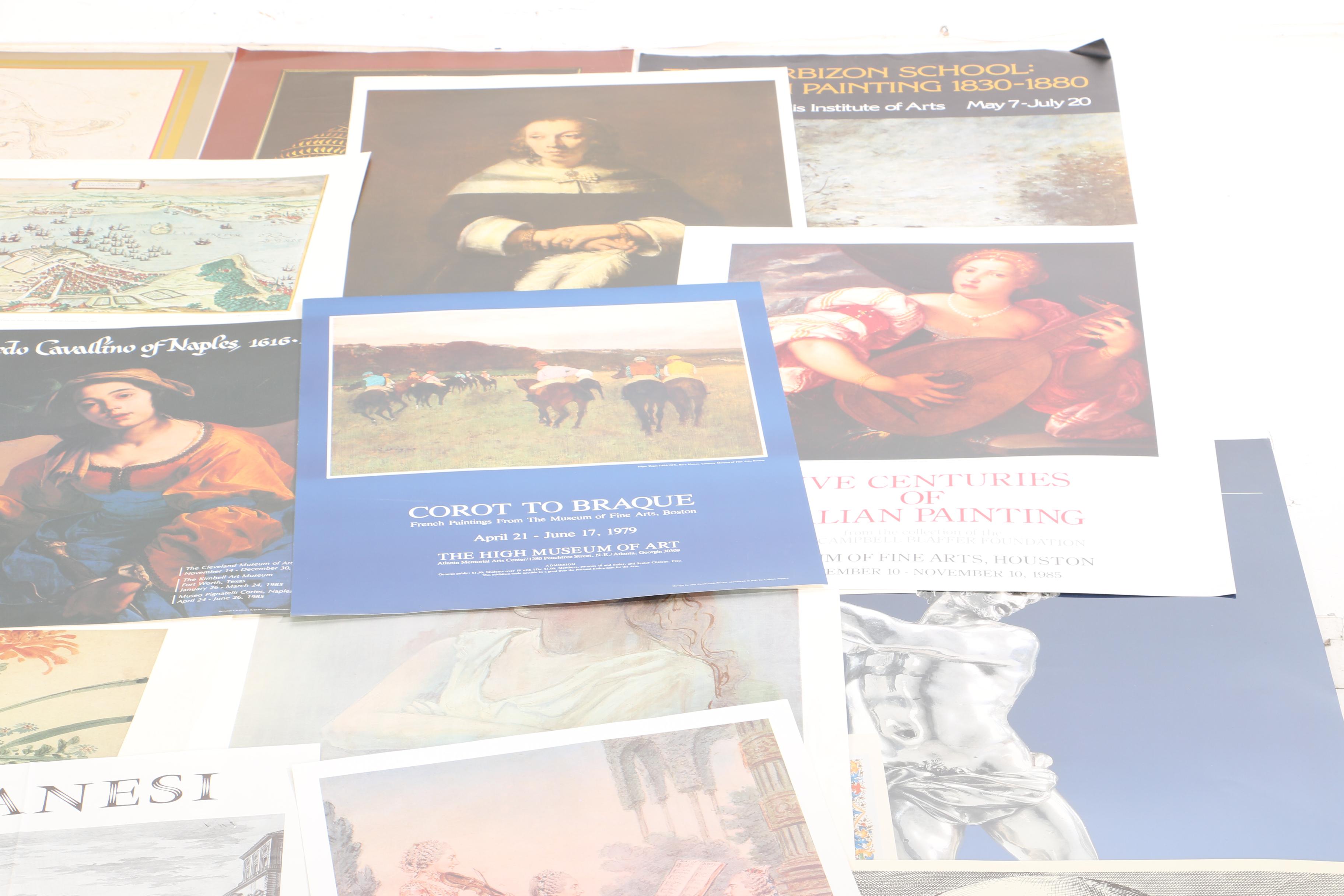 Collection of Museum Poster Prints With Portfolio Case
