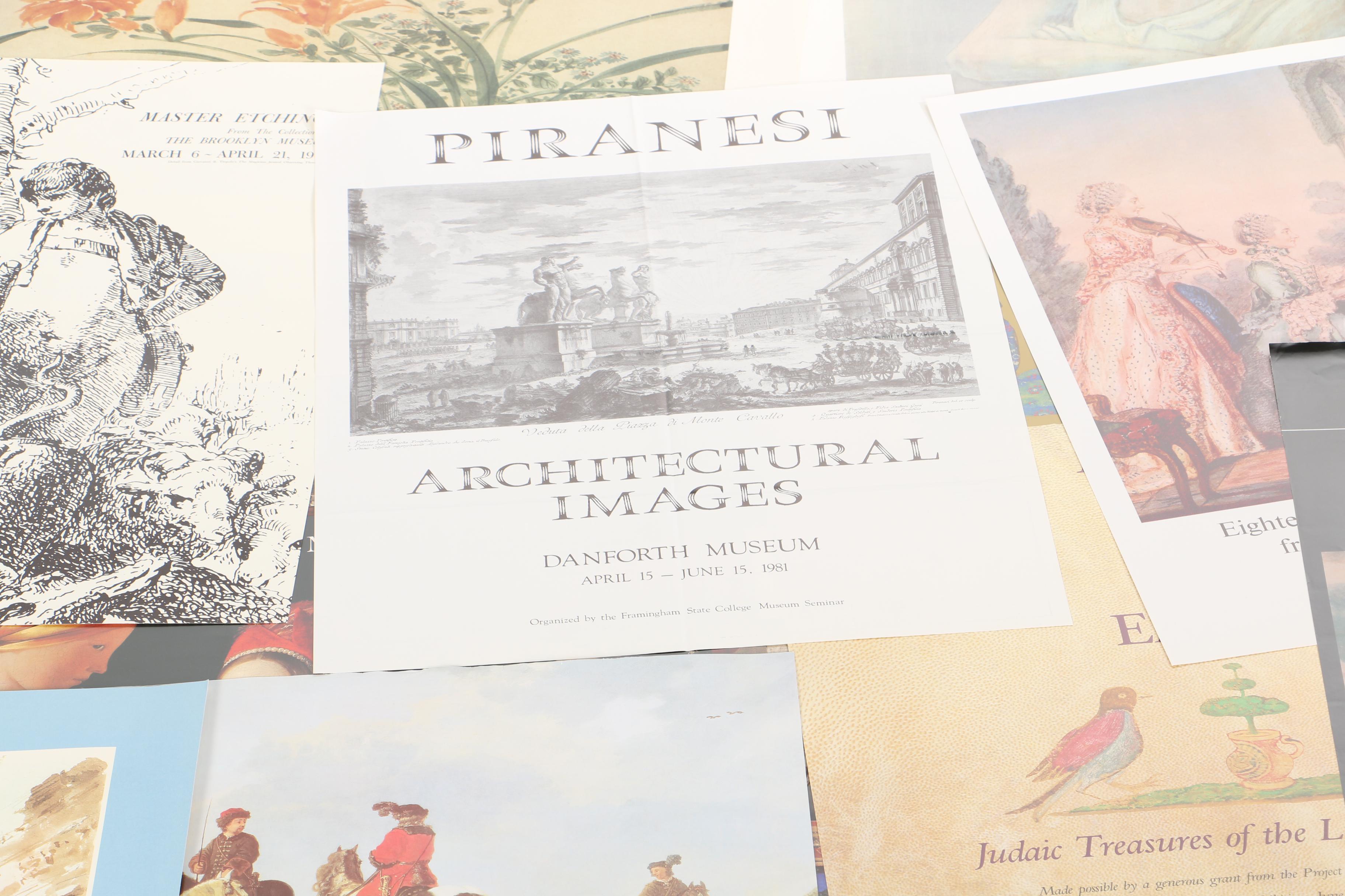 Collection of Museum Poster Prints With Portfolio Case