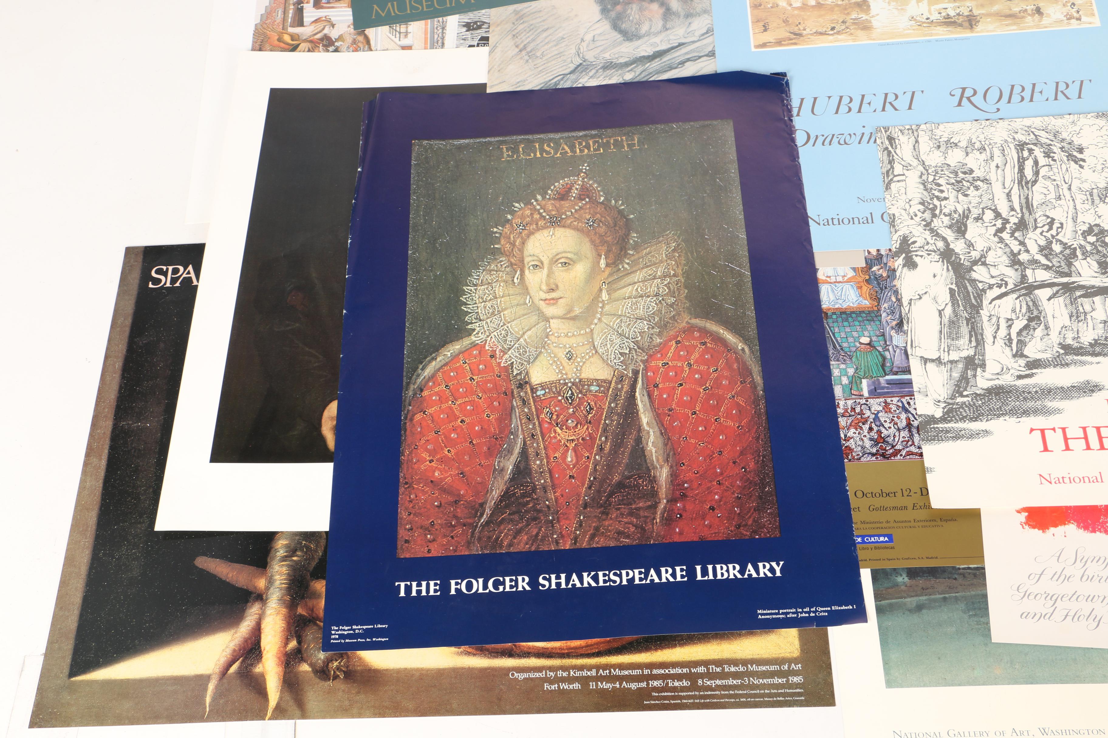 Collection of Museum Poster Prints With Portfolio Case