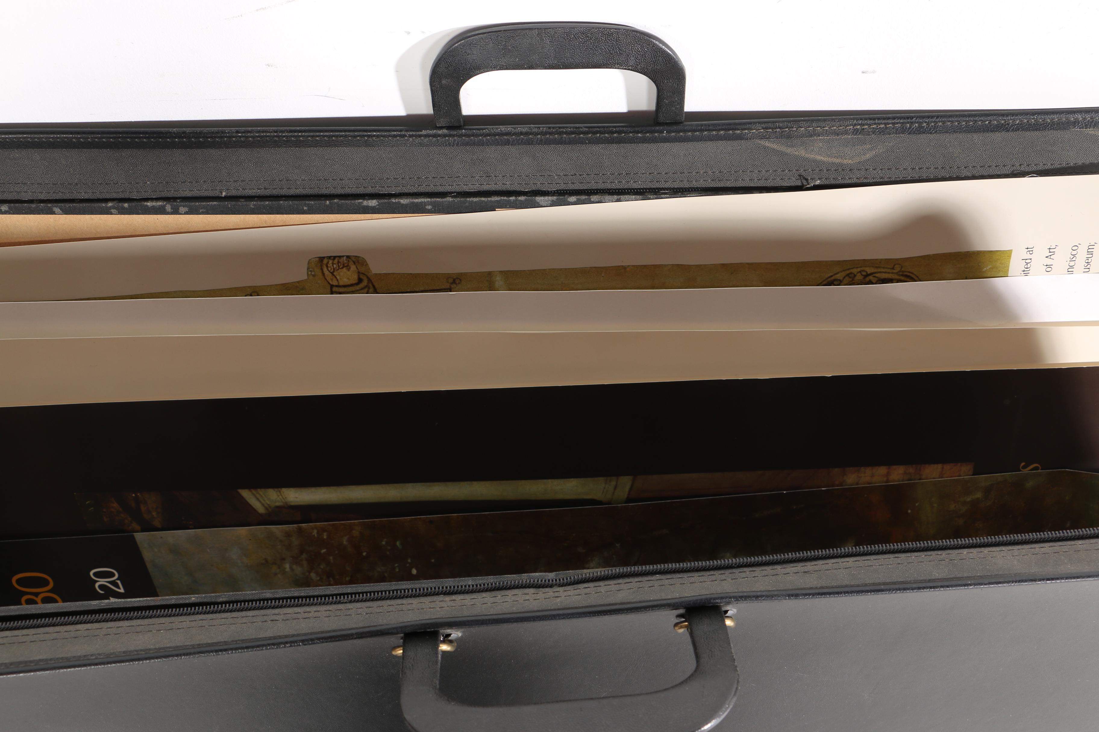 Collection of Museum Poster Prints With Portfolio Case