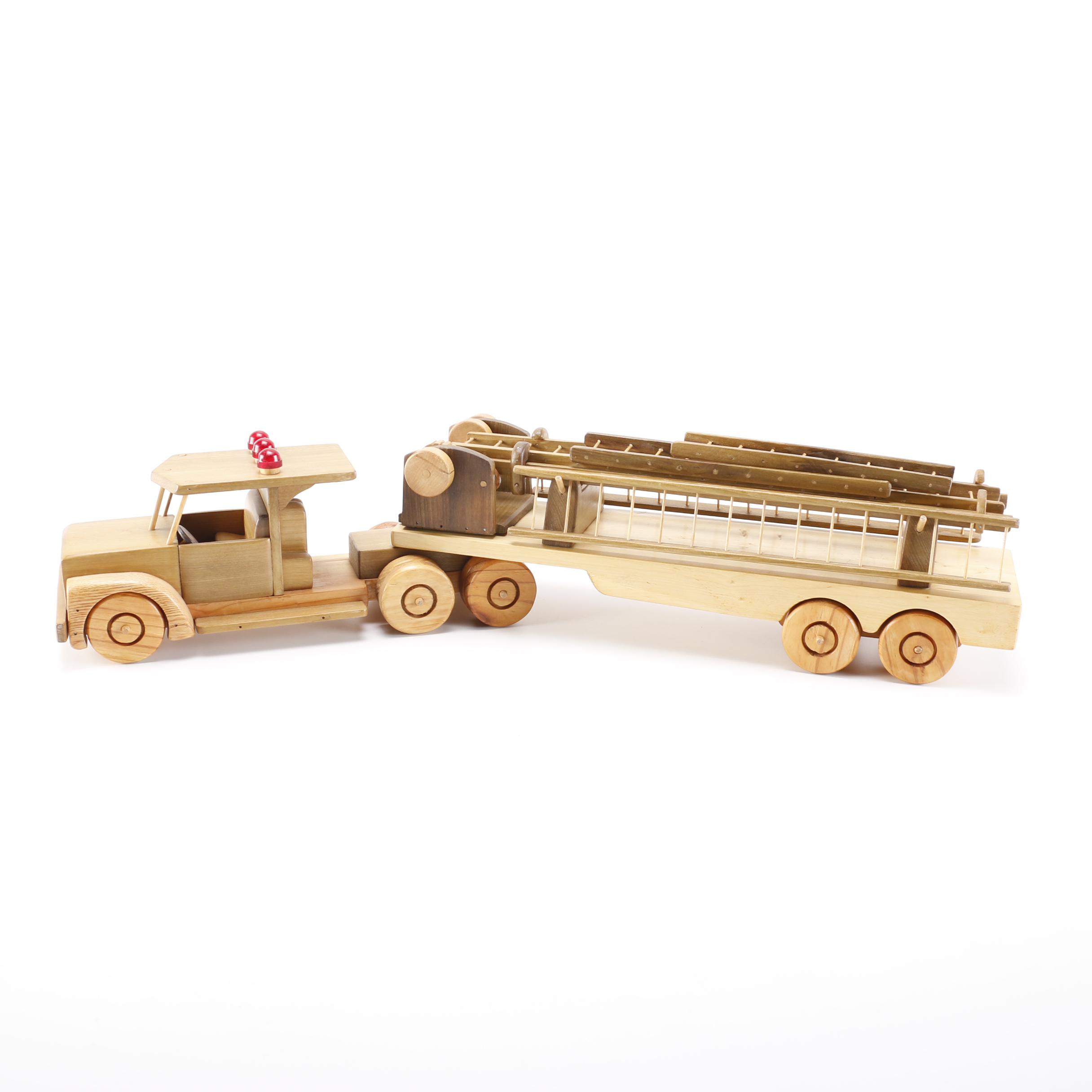 Wooden Fire Truck