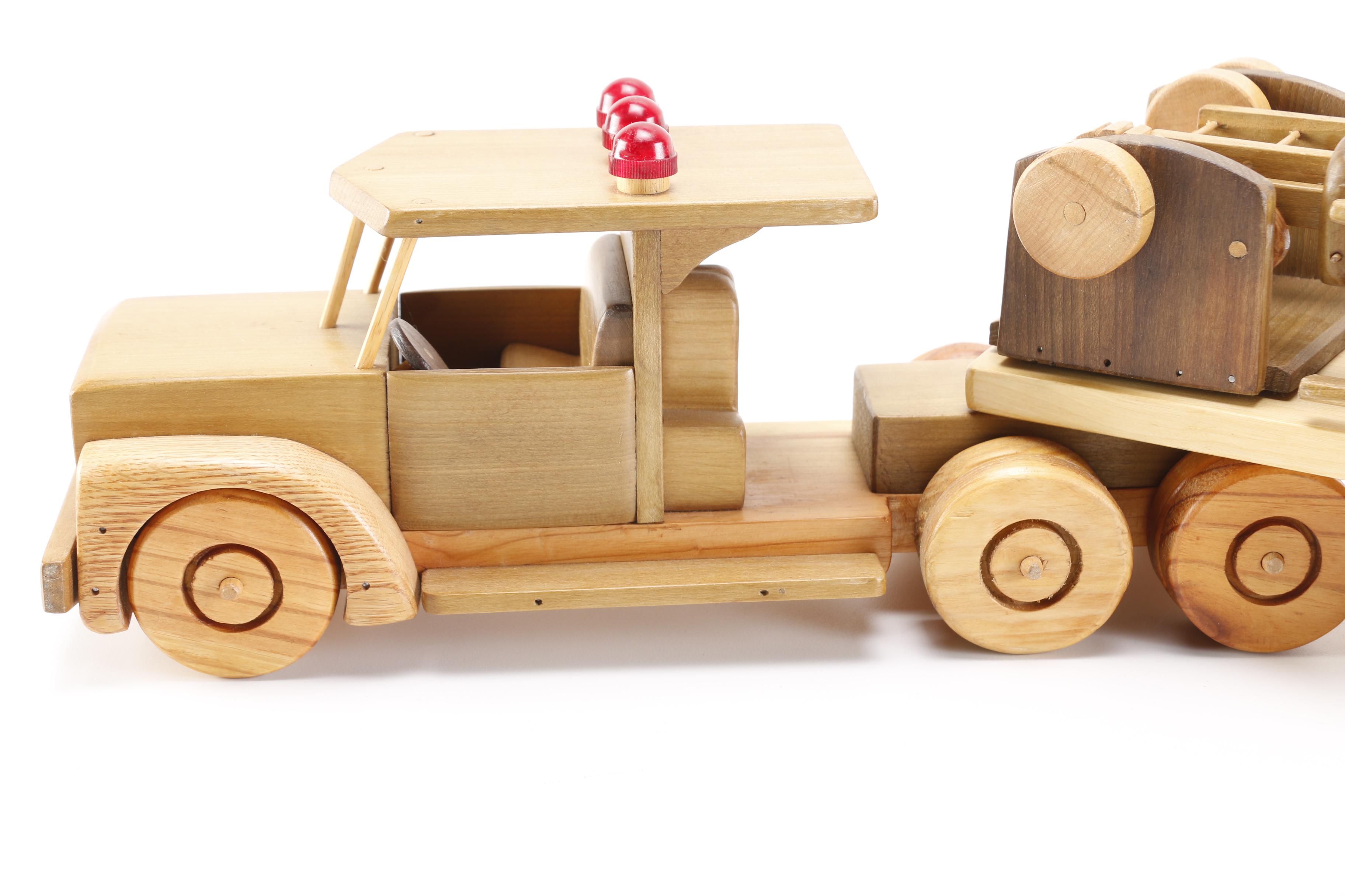 Wooden Fire Truck