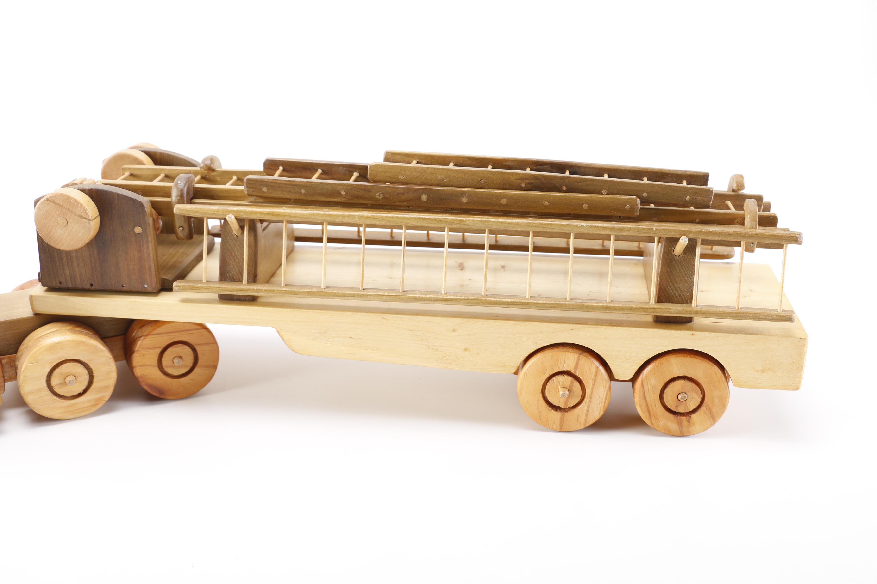 Wooden Fire Truck