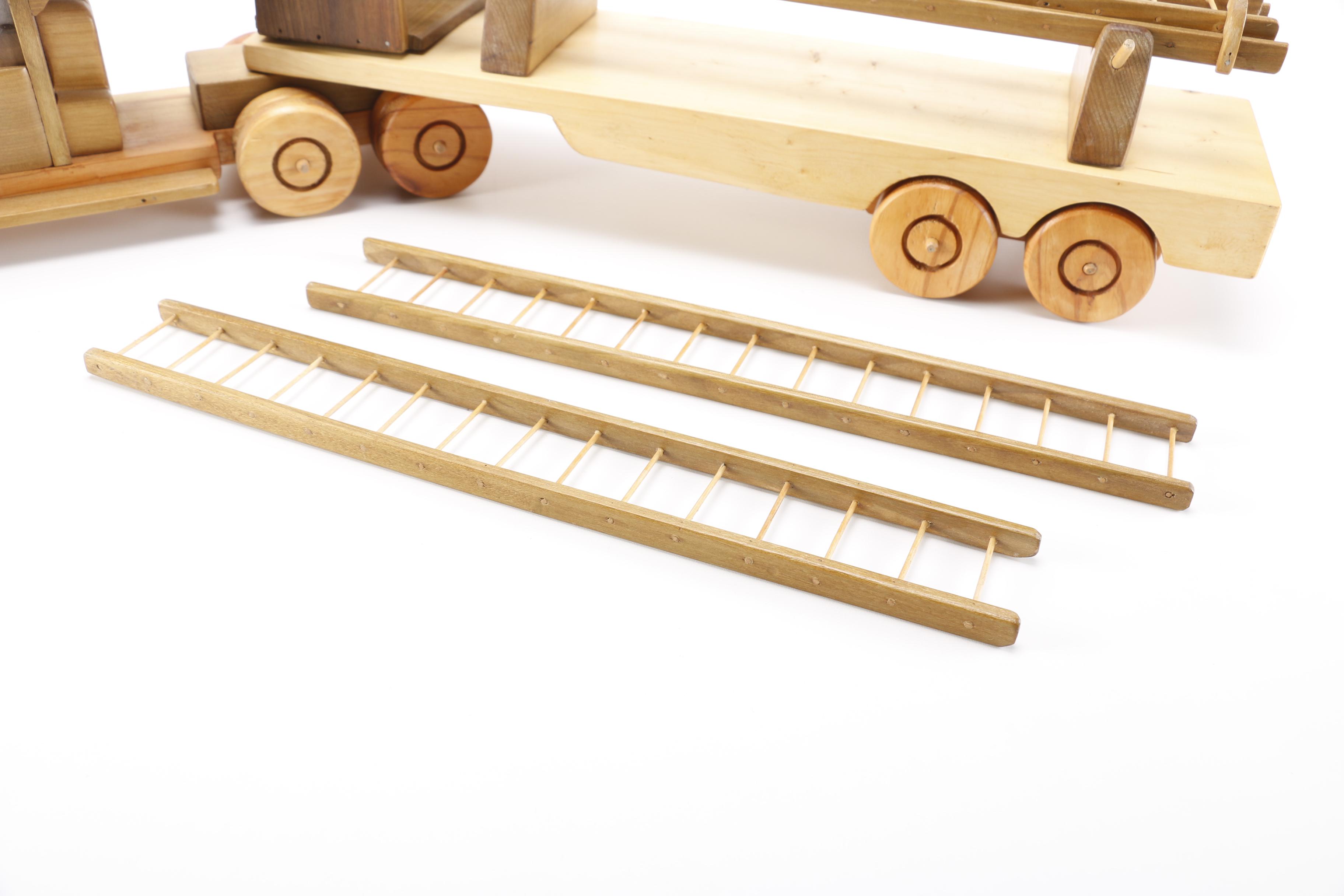 Wooden Fire Truck