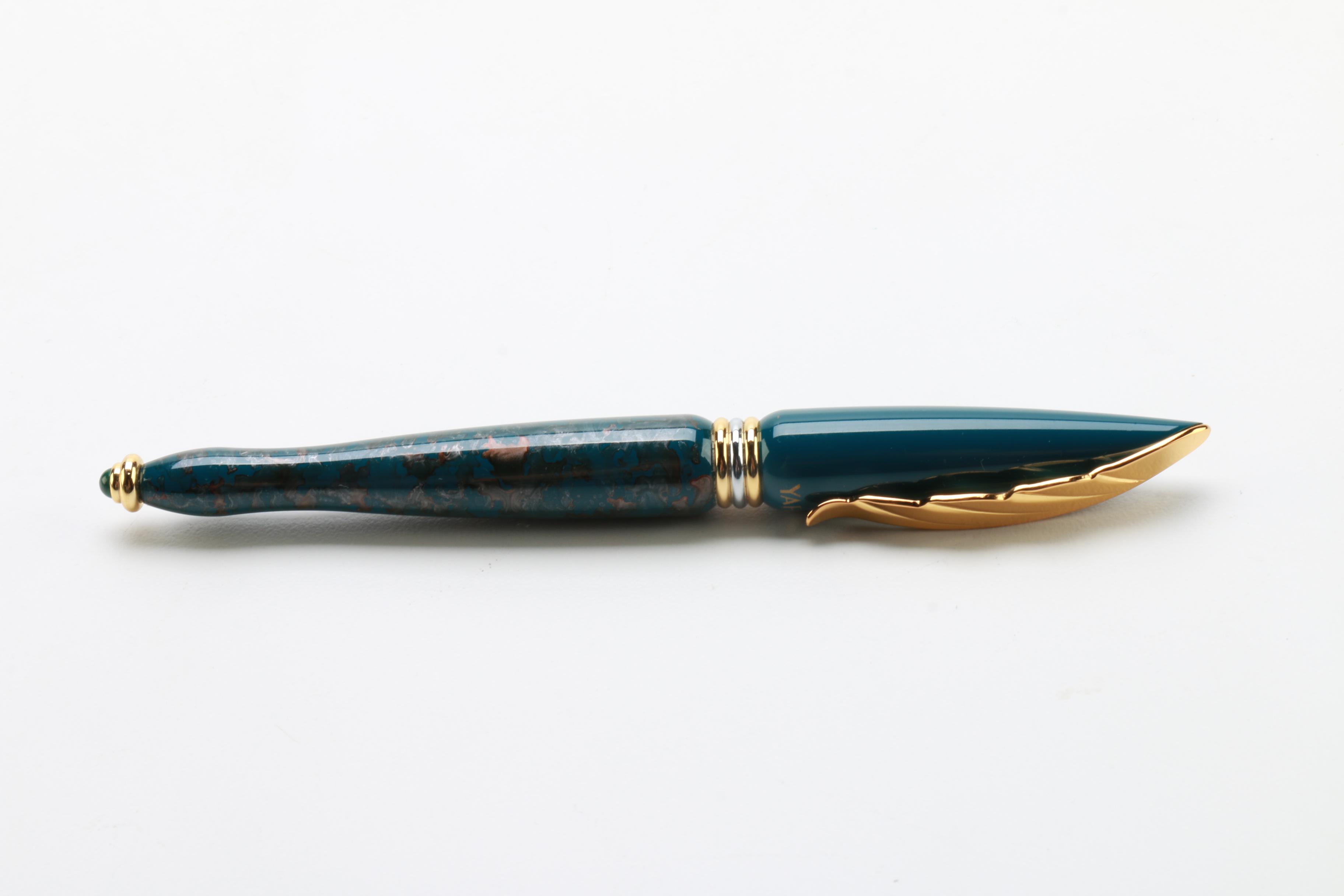 Yafa Blue and Gold Ballpoint Body