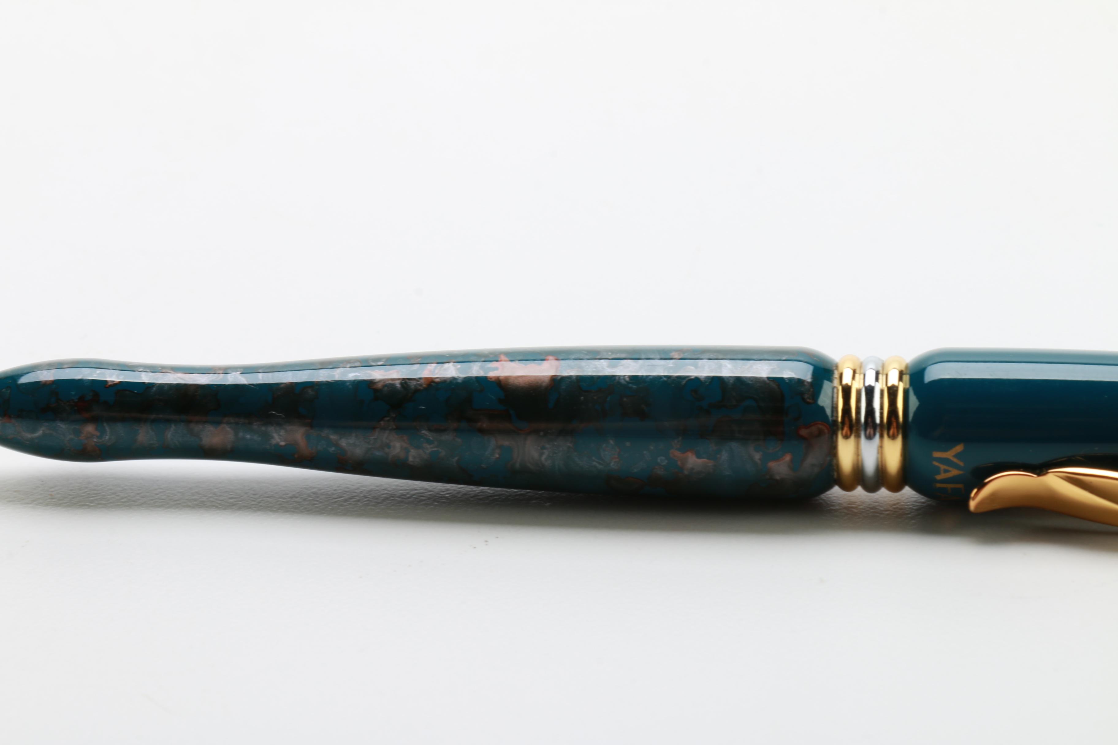 Yafa Blue and Gold Ballpoint Body