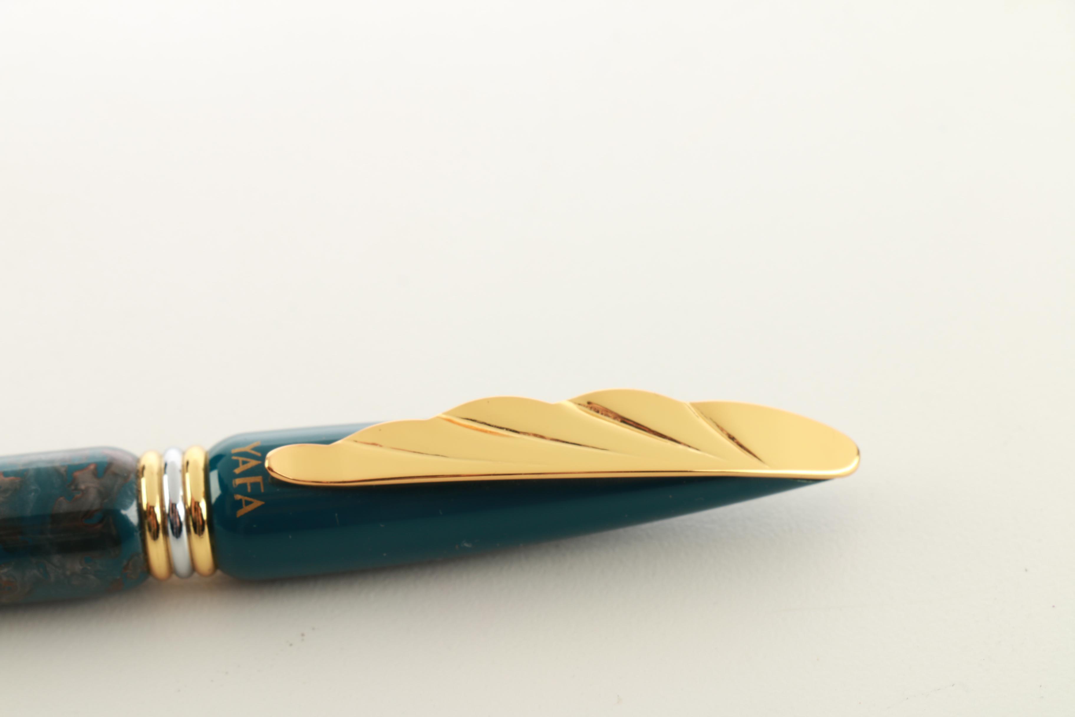 Yafa Blue and Gold Ballpoint Body