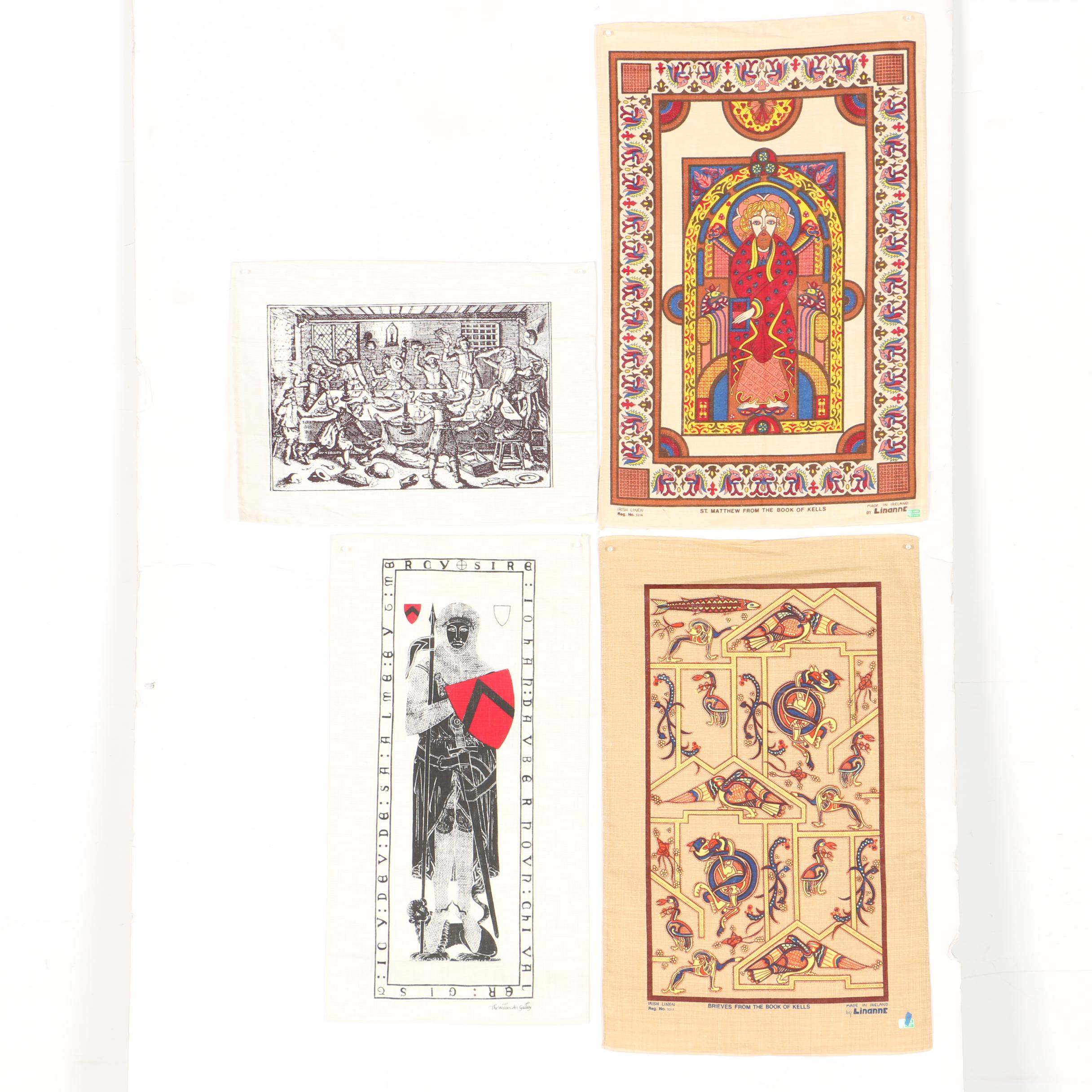 Serigraphs on Linen of Medieval Scenes