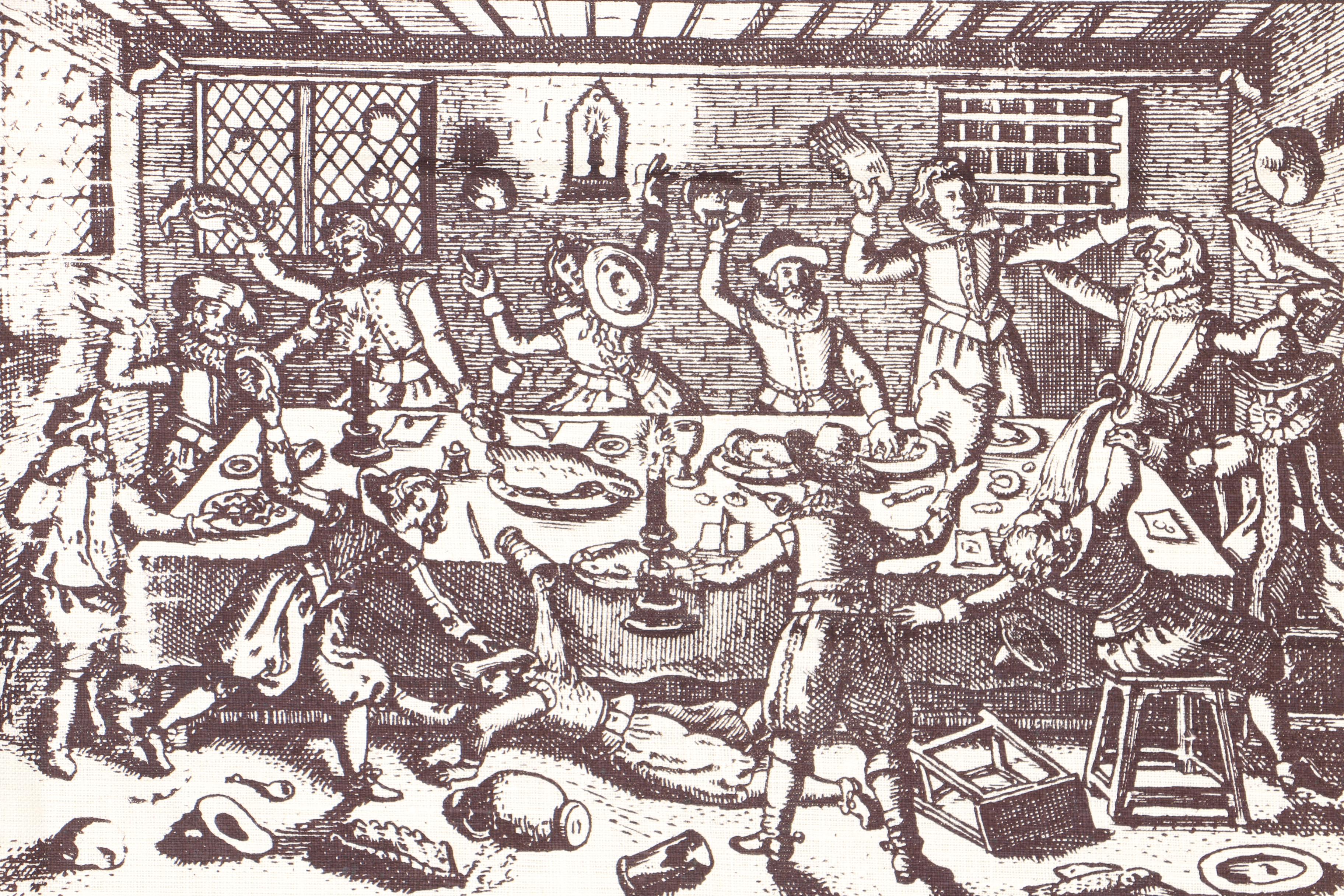 Serigraphs on Linen of Medieval Scenes