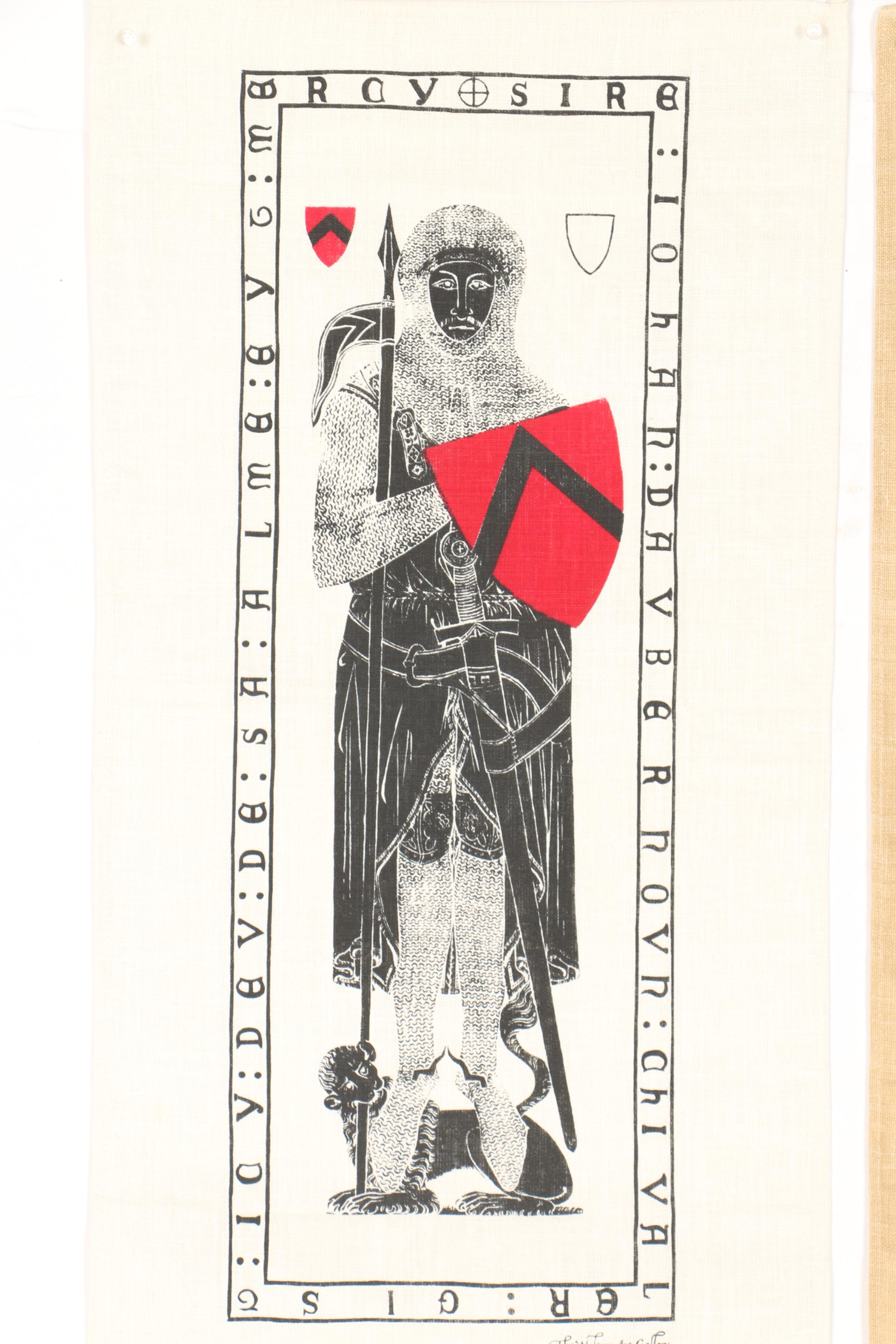 Serigraphs on Linen of Medieval Scenes