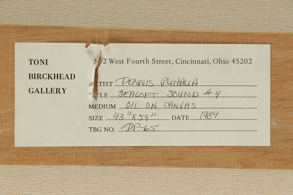 Dennis Puhalla Oil Painting on Canvas "Sealoft Sound #4"