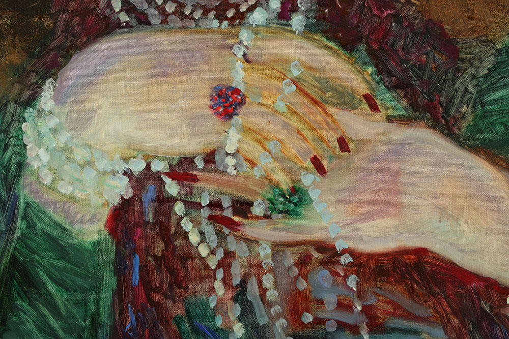 Barbara A. Wood Oil Painting on Canvas "The Madame"