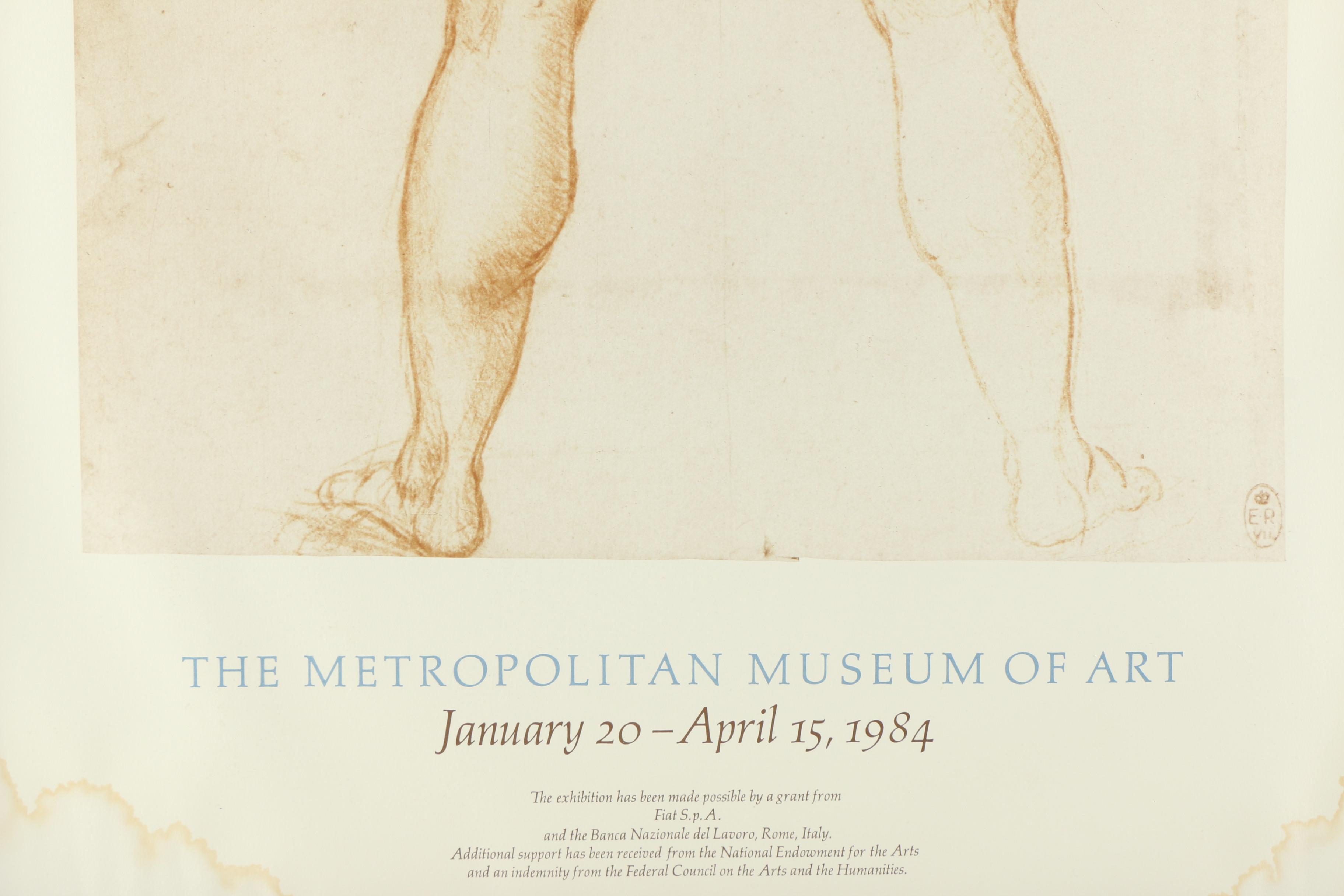 Offset Lithograph Exhibition Poster for "Leonardo Da Vinci: Anatomical Drawings From the Royal Library, Windsor Castle"