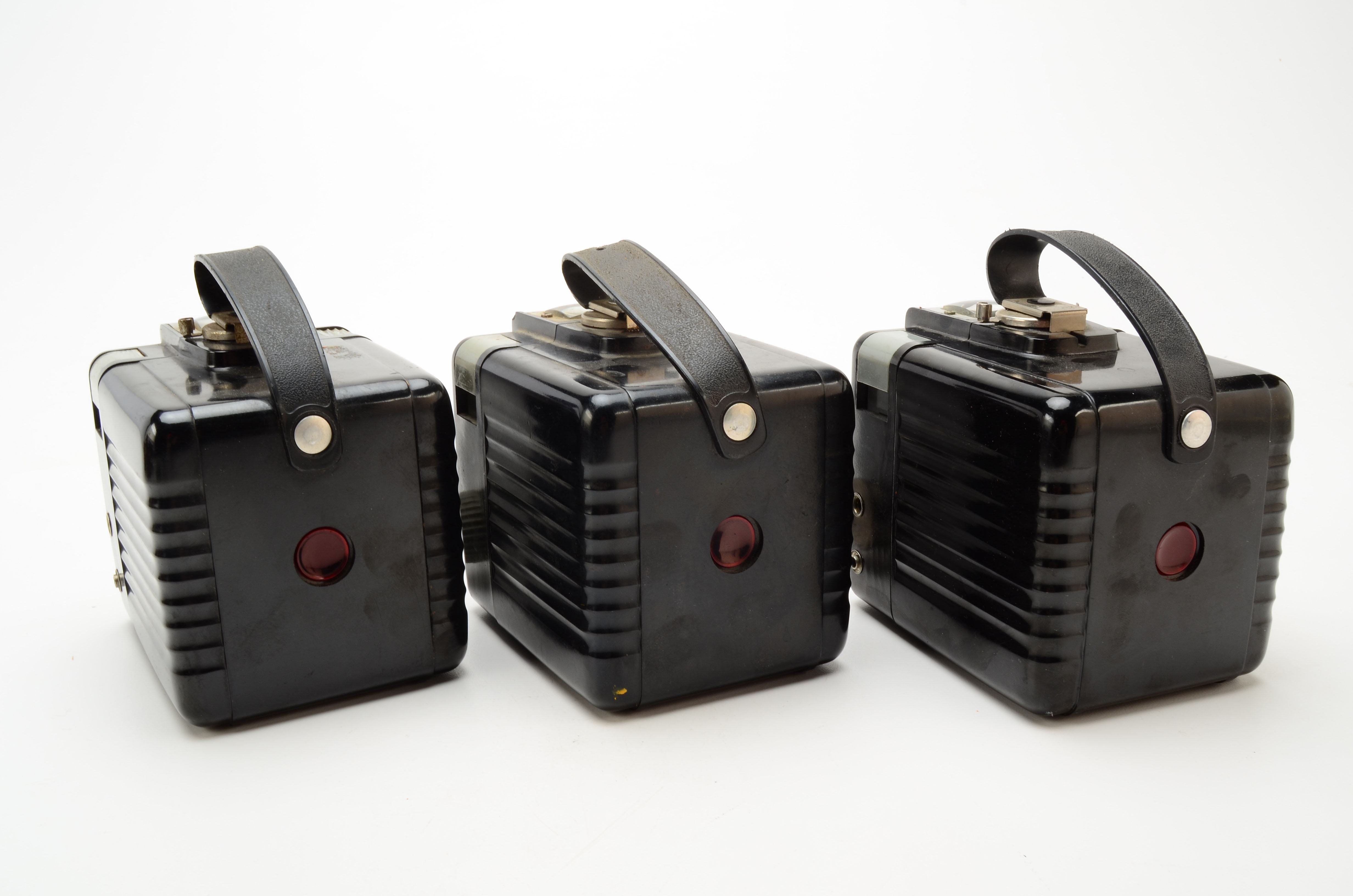Three Brownie Hawkeye Kodak Cameras