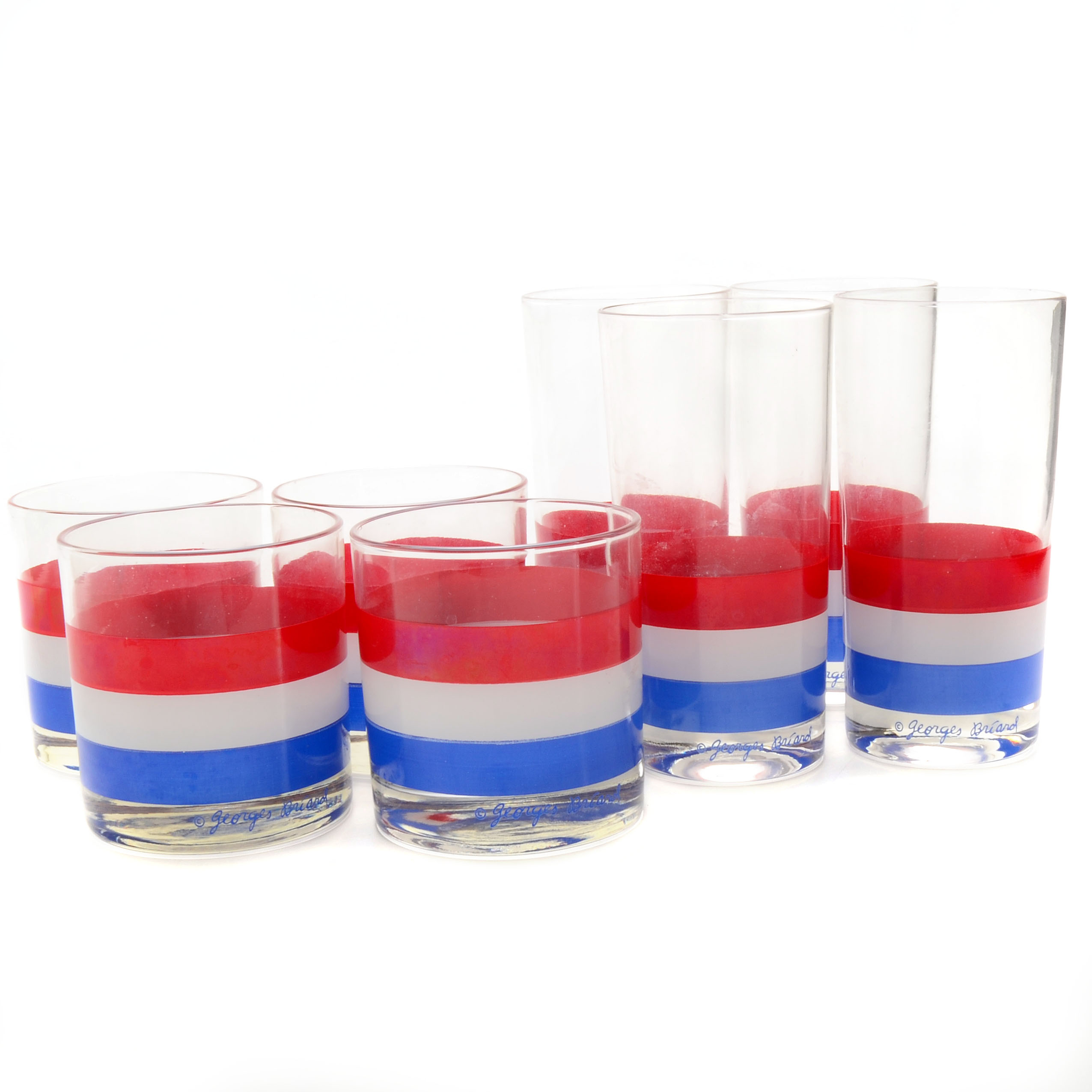 Set of Georges Briard Glassware