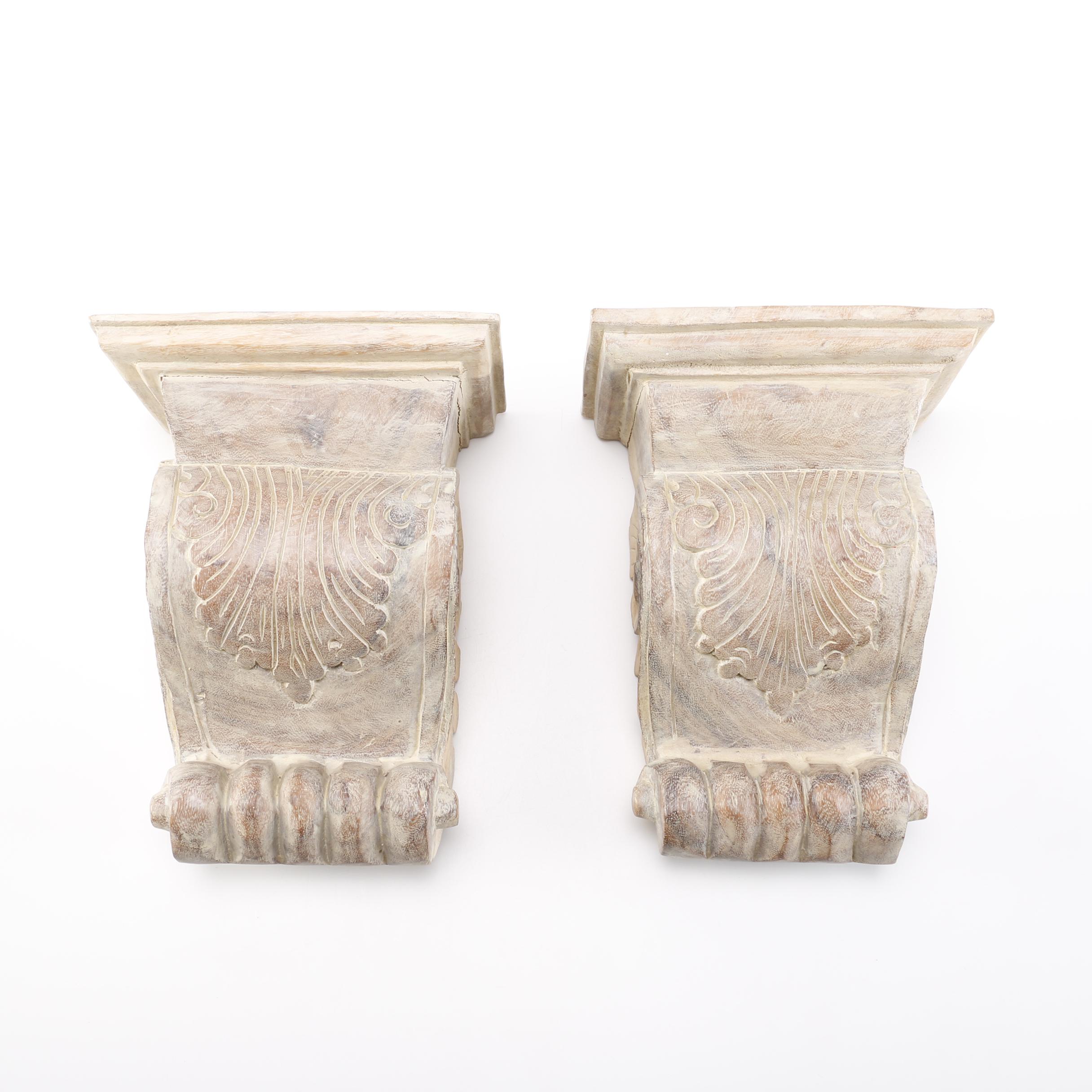 Painted Wooden Accent Sconces