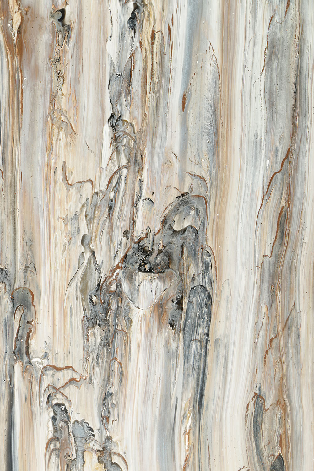 Jamie Anton Acrylic Painting on Canvas "Stepping Into the Shadows"