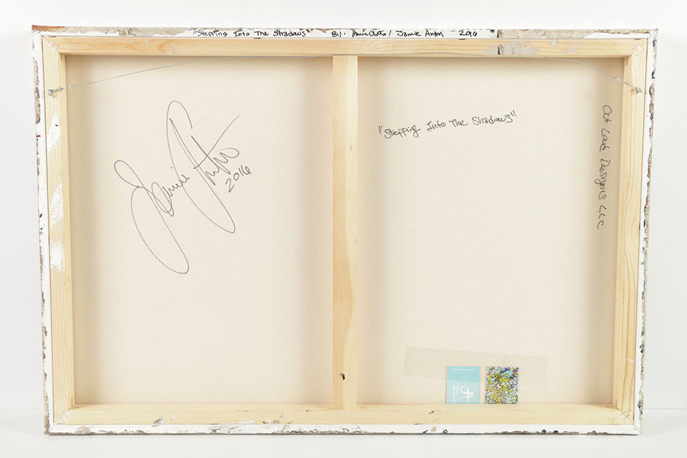 Jamie Anton Acrylic Painting on Canvas "Stepping Into the Shadows"