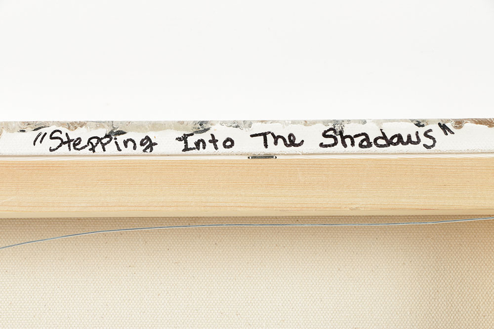 Jamie Anton Acrylic Painting on Canvas "Stepping Into the Shadows"