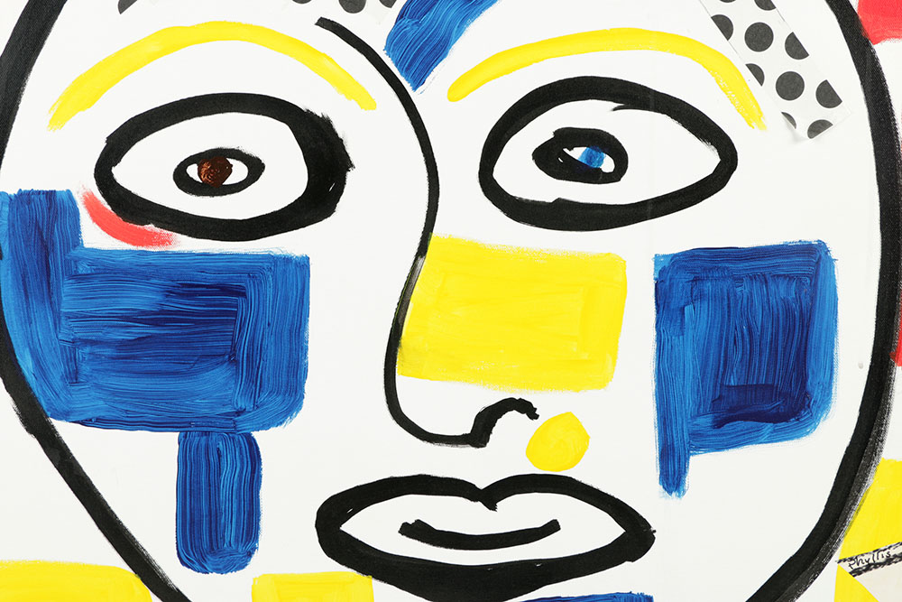 Phyllis Rinaldi Mixed Media on Canvas "Modern Man"