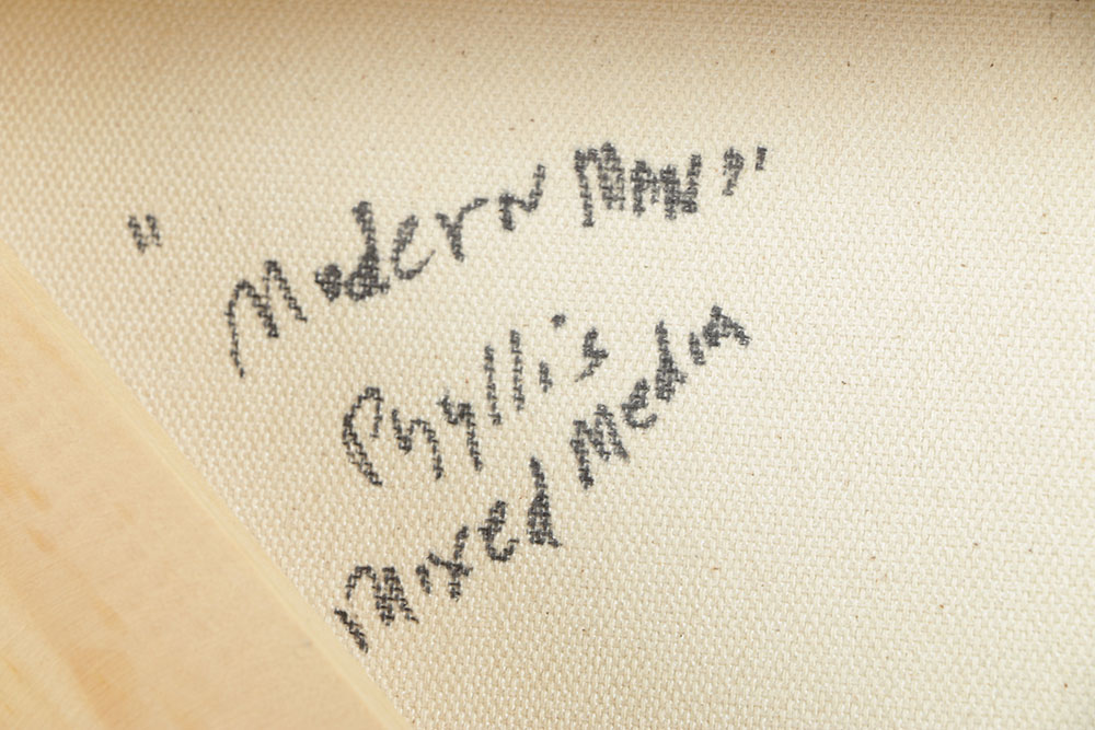 Phyllis Rinaldi Mixed Media on Canvas "Modern Man"