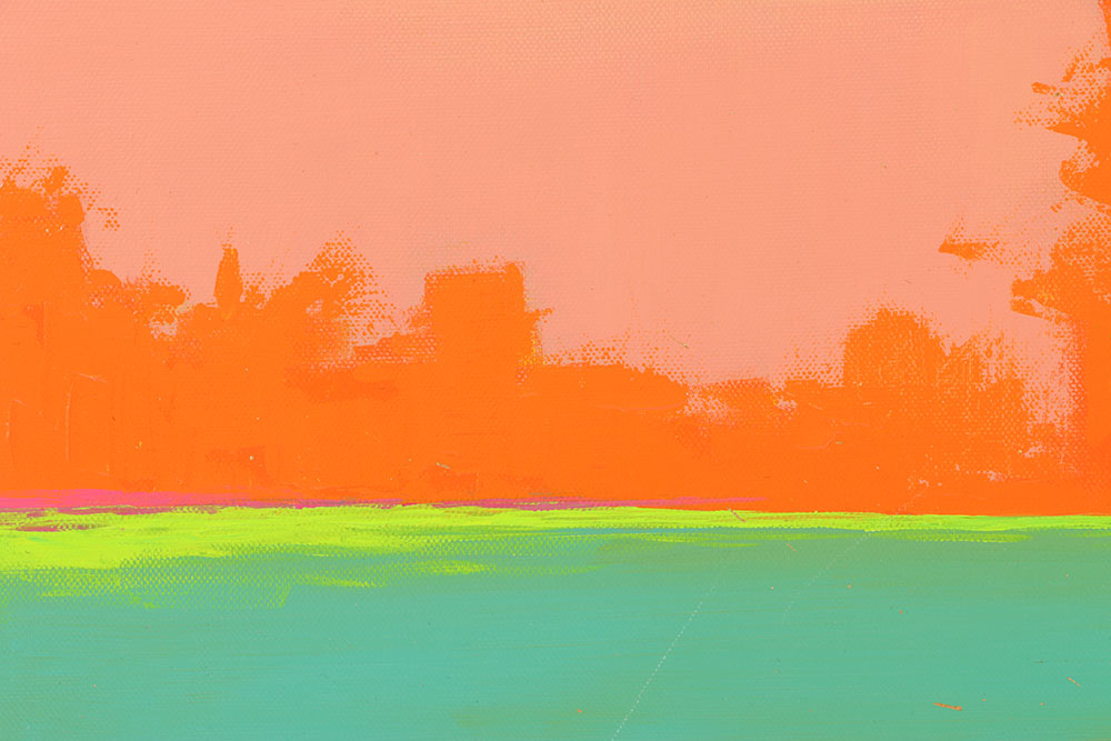 Erin Mahorney Acrylic Painting on Canvas "Autumn Glow"