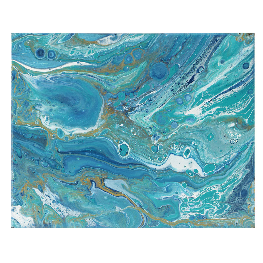 Tiffany Moyer Acrylic Painting on Canvas Abstract Composition