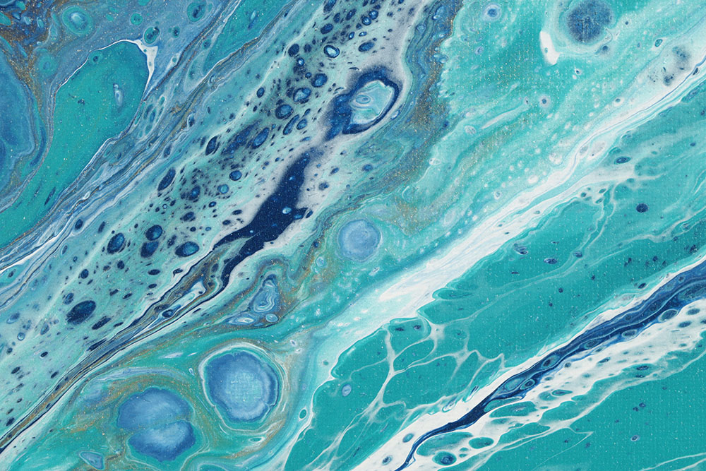 Tiffany Moyer Acrylic Painting on Canvas Abstract Composition